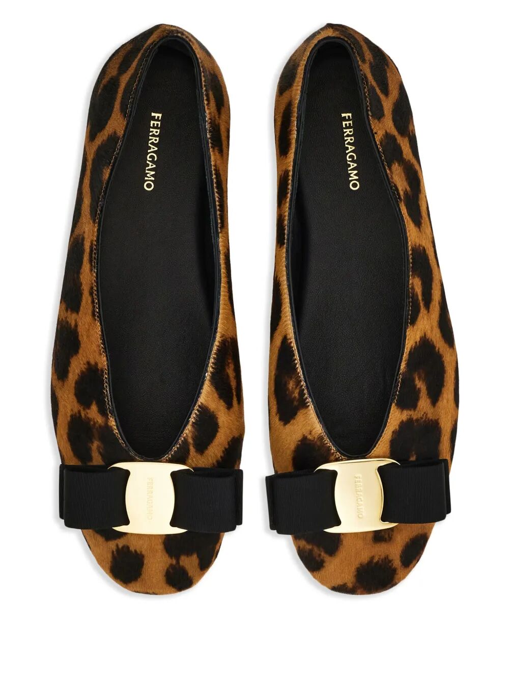 HORSEHAIR PRINTED VANNA BALLET FLATS Ferragamo