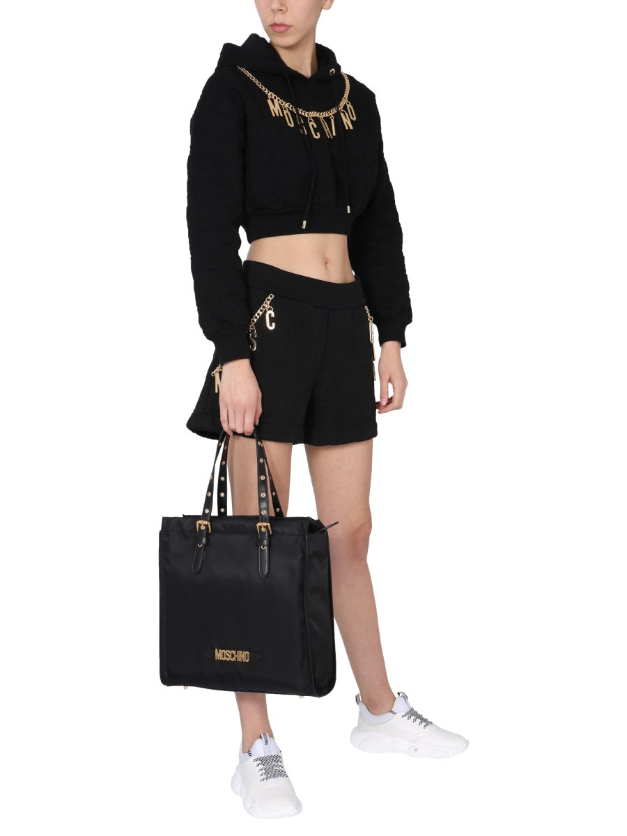SMILE QUILTED BERMUDA MOSCHINO COUTURE