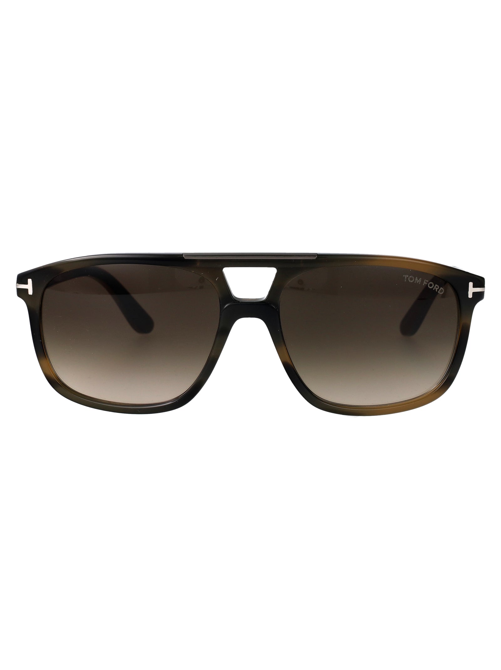 Havana acetate square sunglasses BRIANNA-02 by Tom Ford, side angle
