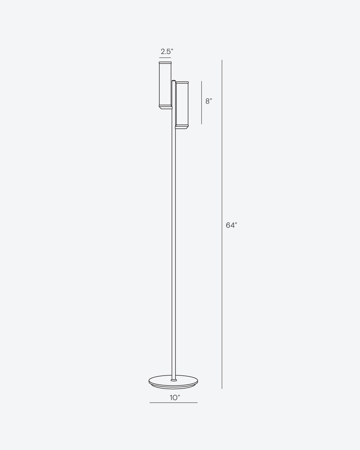 Gemini Floor Lamp Brightech