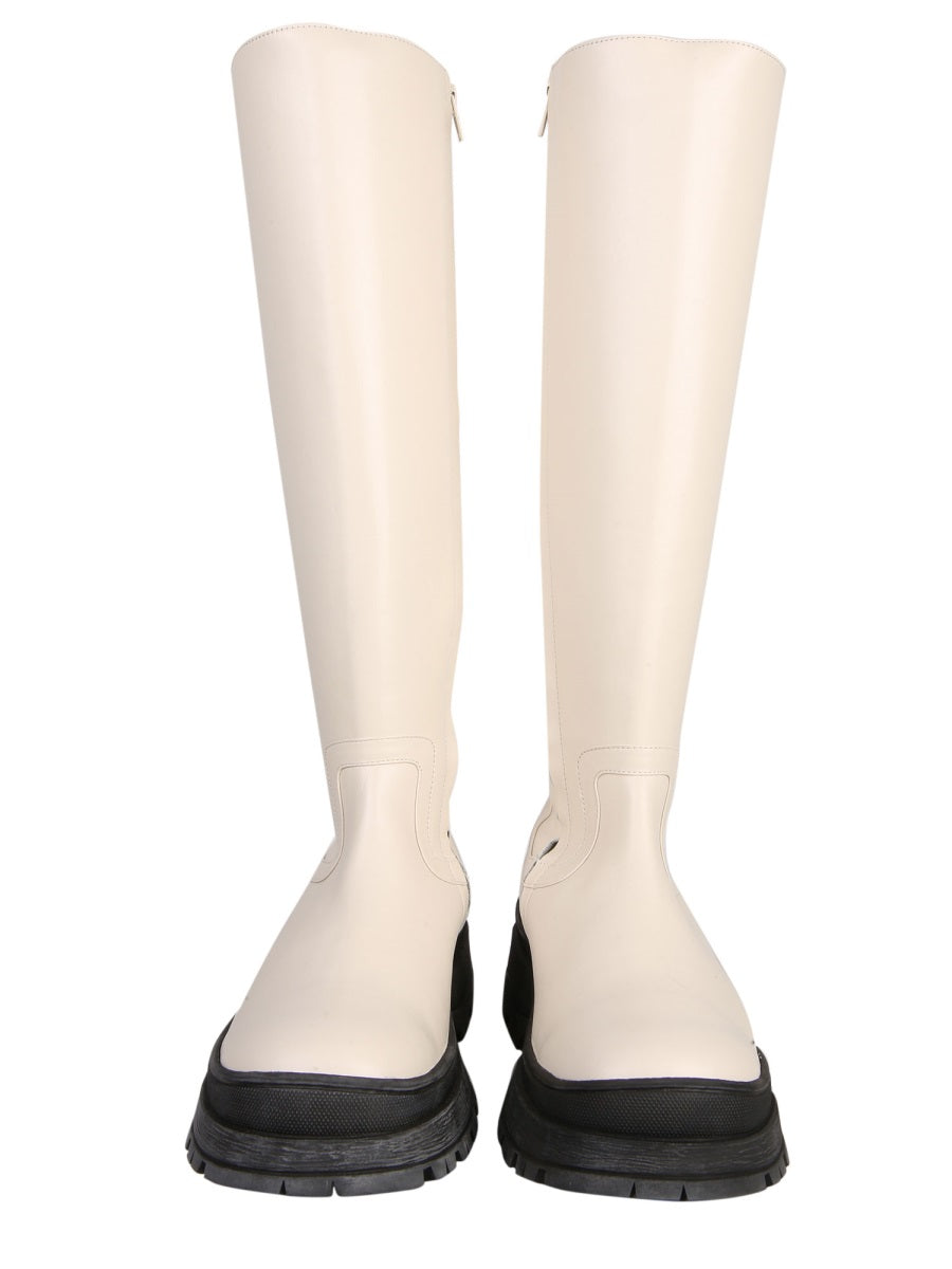 BOW TALL BOOTS STAUD
