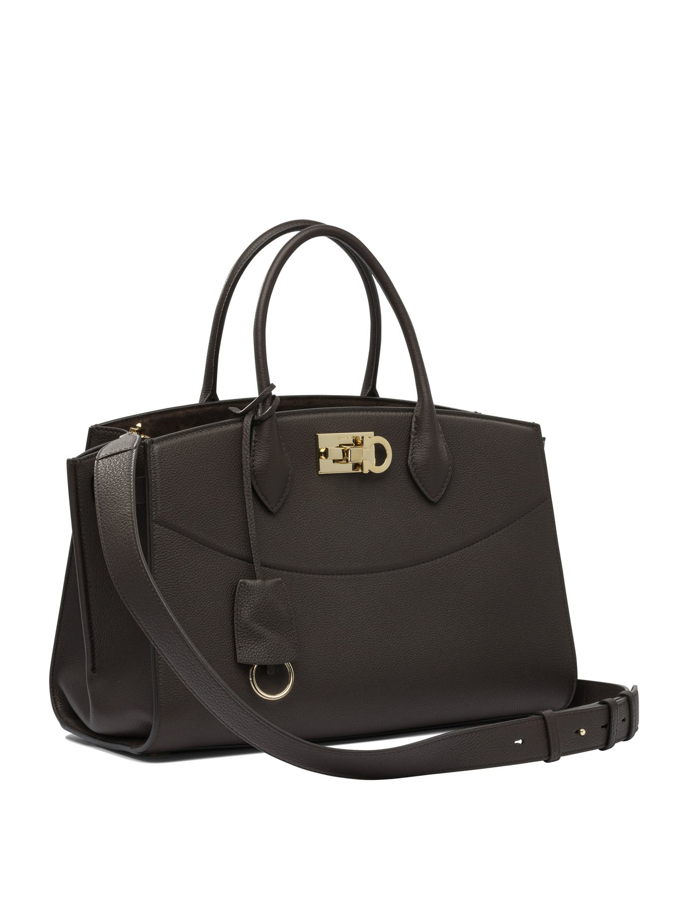 BROWNCALF GOAT LINING HANDBAG Ferragamo