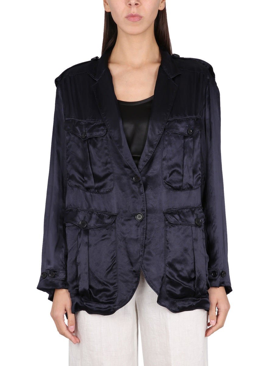 JACKET WITH POCKETS Aspesi BLUE 42