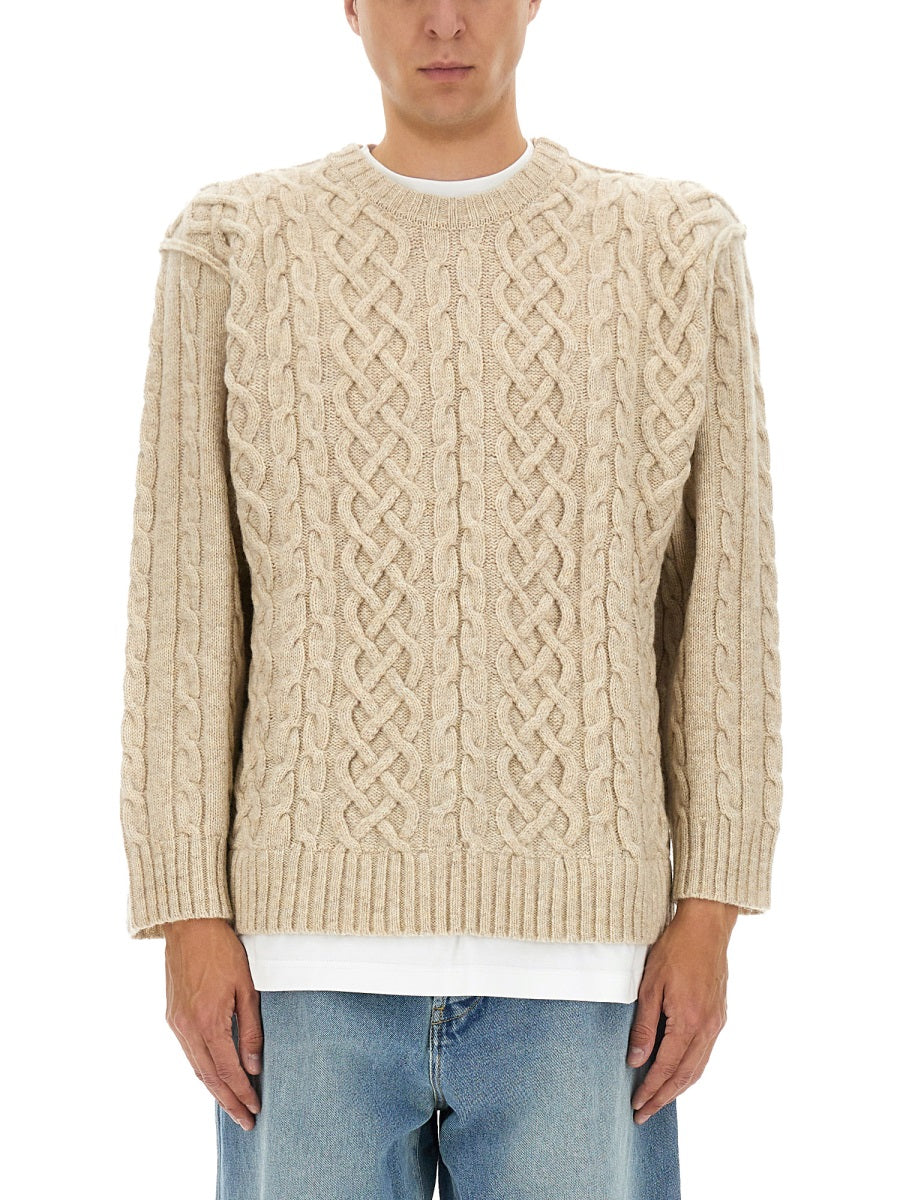 IVORY SWEATERS MOSCHINO COUTURE IVORY 48