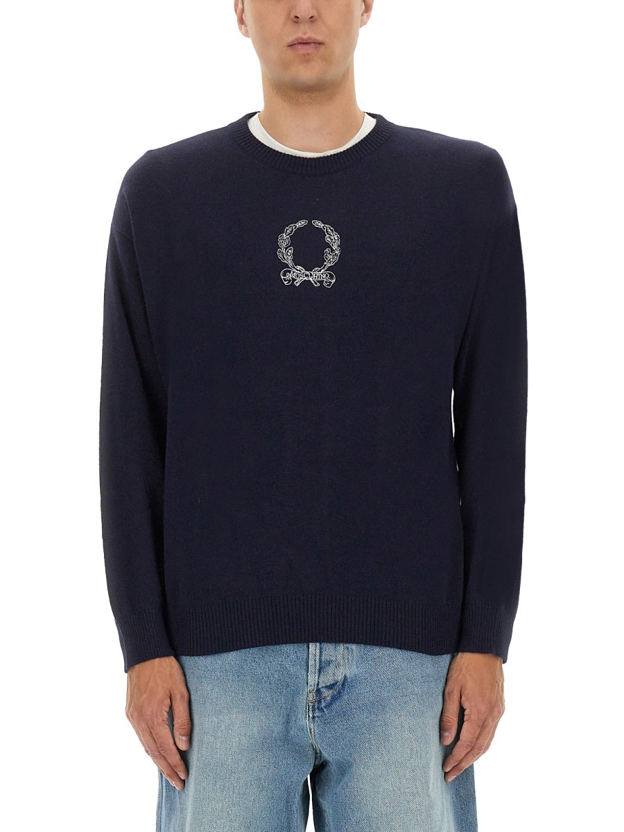 BLUE SWEATER MOSCHINO COUTURE BLUE 48