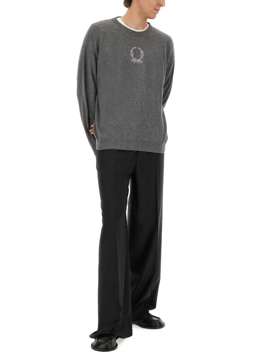 GREY SWEATERS MOSCHINO COUTURE