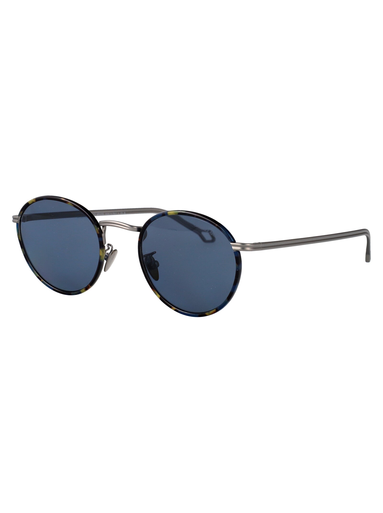 MATTE GUNMETAL METAL SUNGLASSES Giorgio Armani