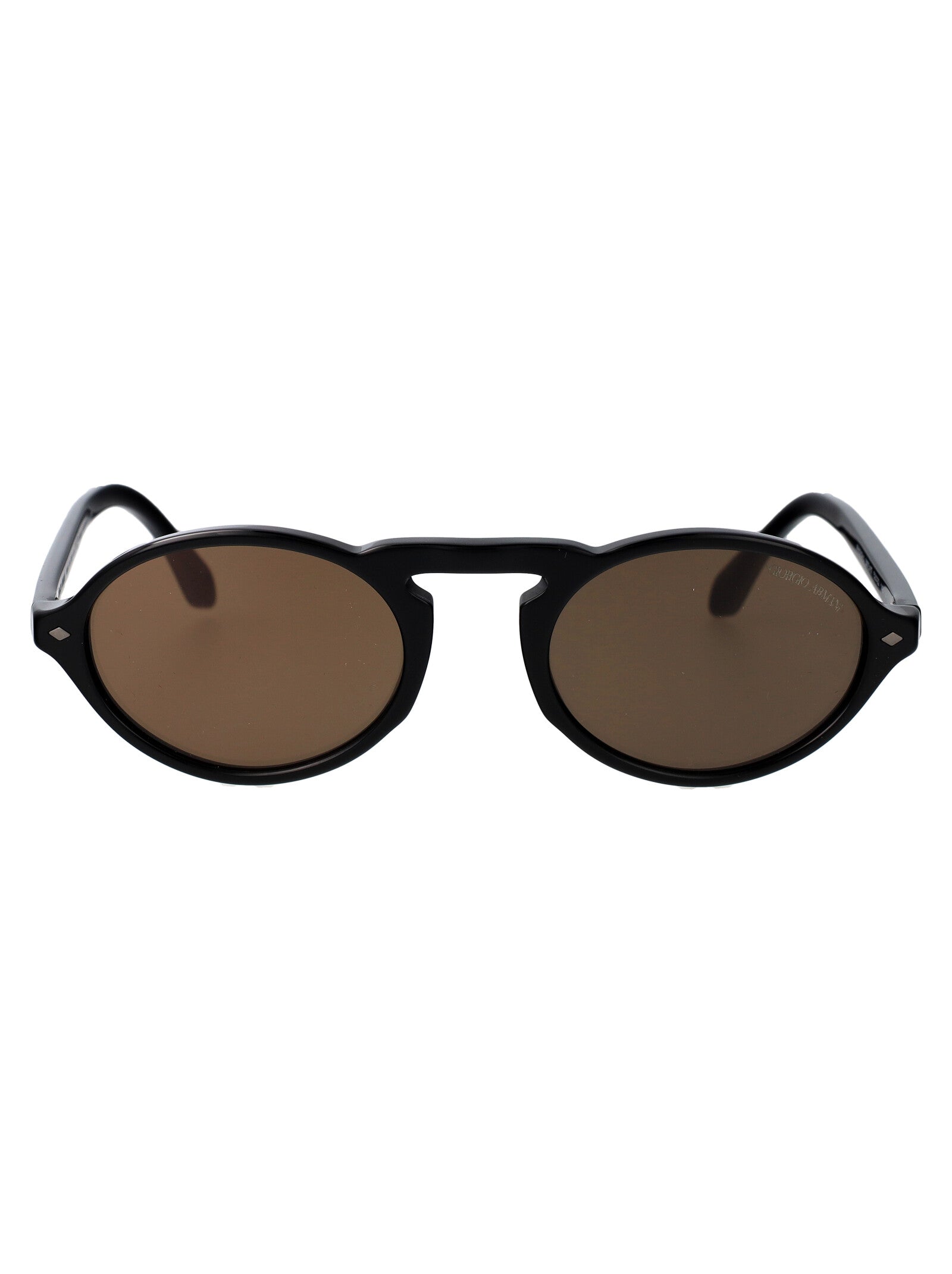 BLACK ACETATE SUNGLASSES Giorgio Armani BLACK 52