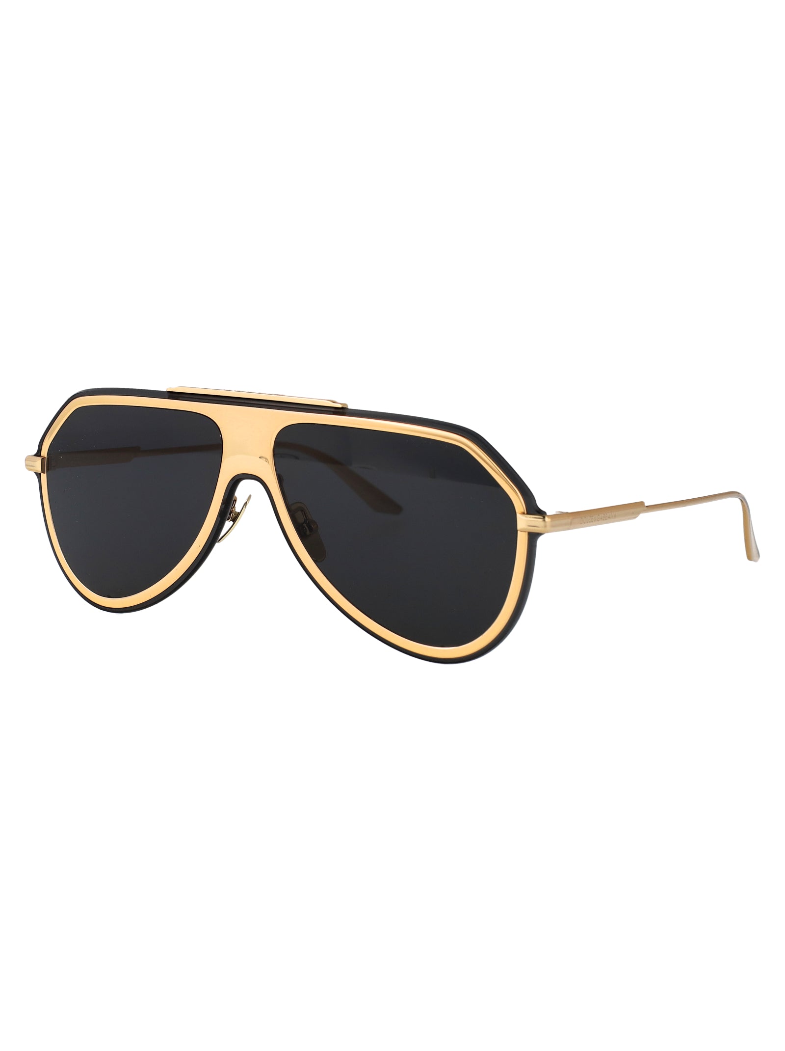GOLD METAL SUNGLASSES Dolce & Gabbana