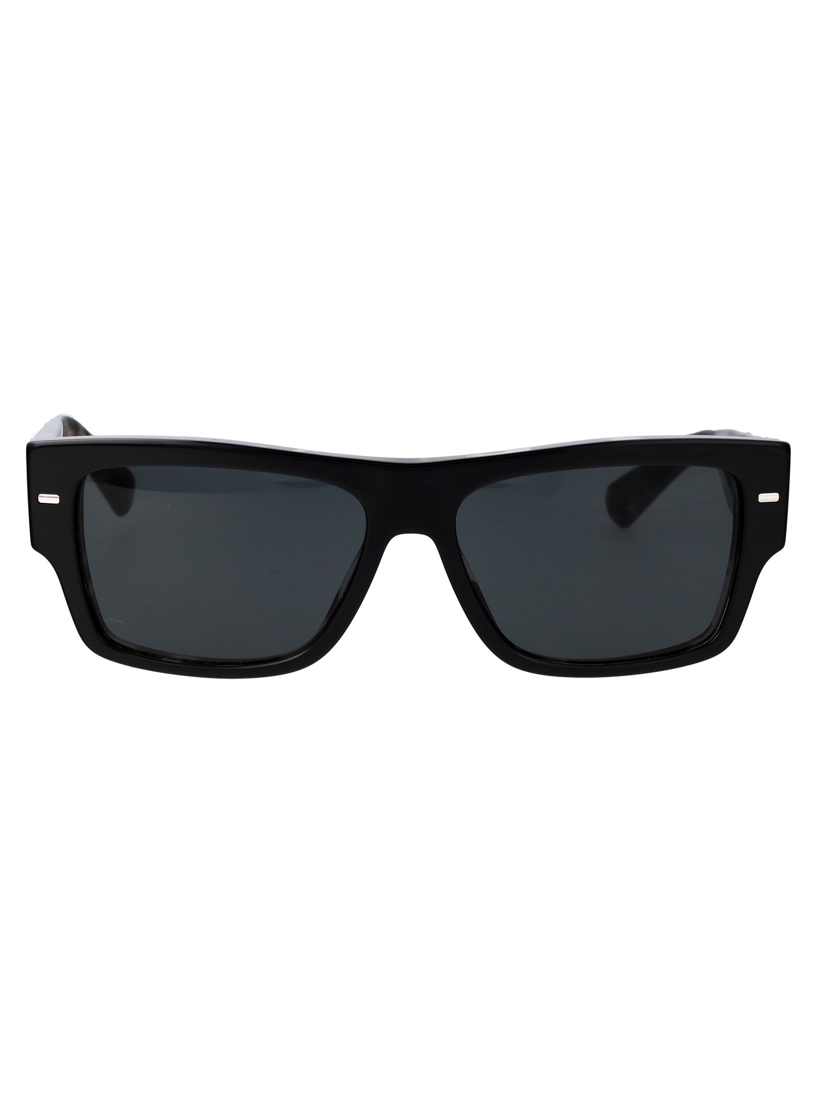 BLACK ON GREY HAVANA ACETATE SUNGLASSES Dolce & Gabbana BLACK ON GREY HAVANA 55