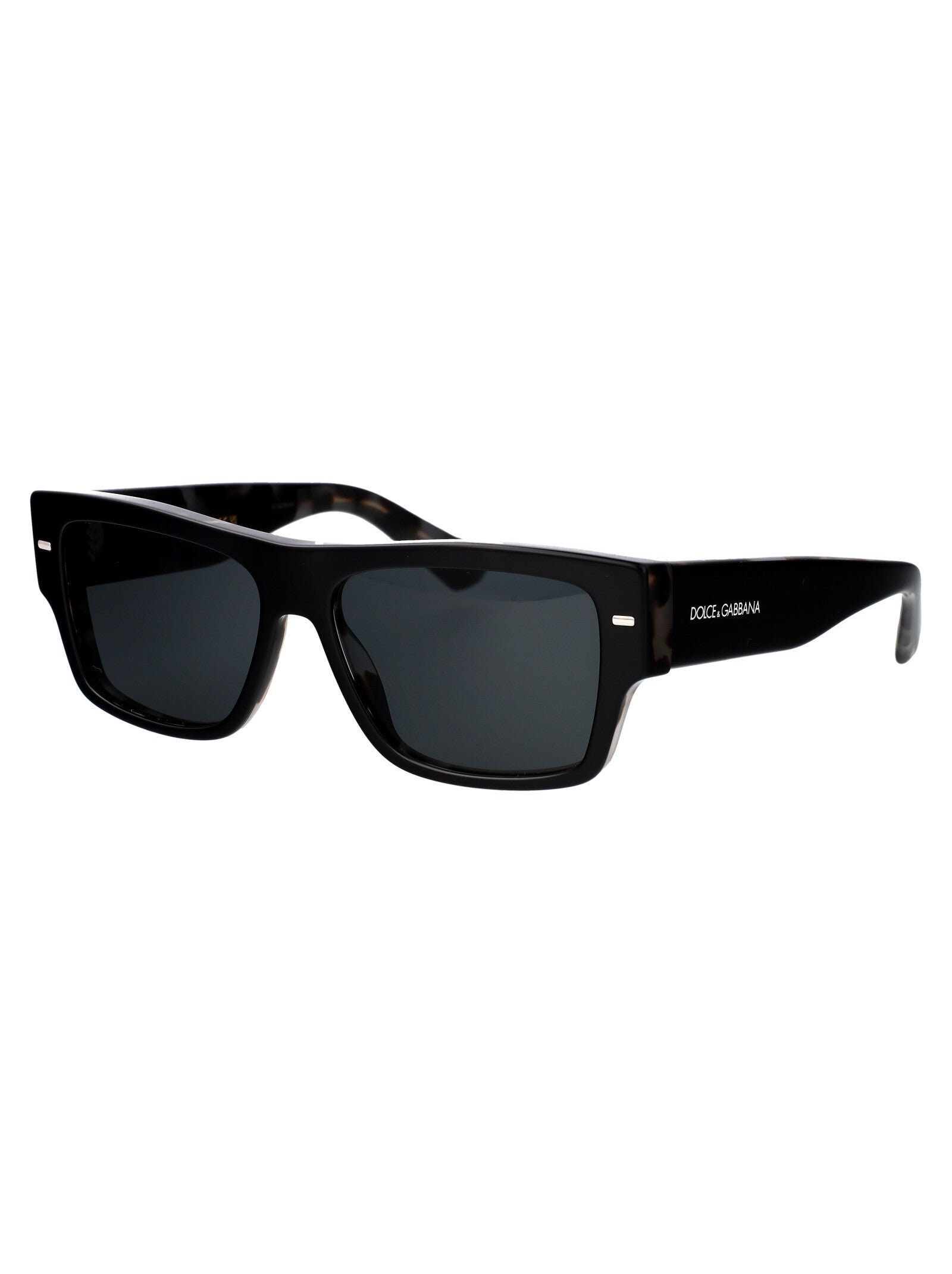 BLACK ON GREY HAVANA ACETATE SUNGLASSES Dolce & Gabbana