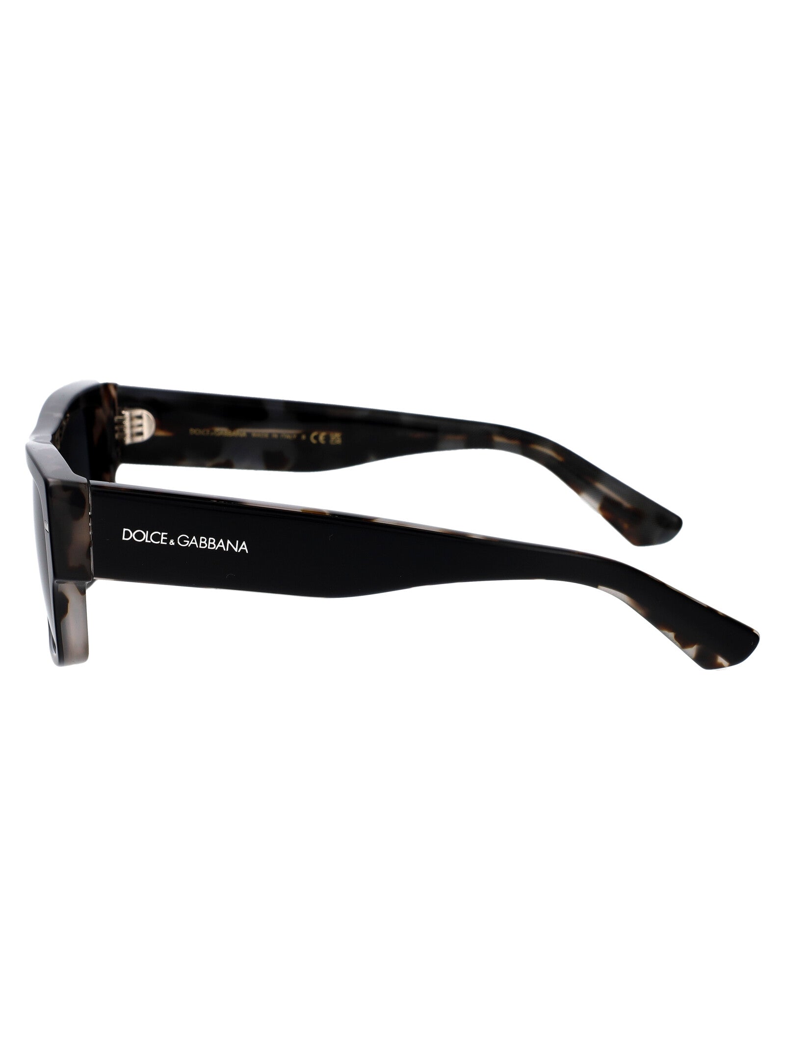 BLACK ON GREY HAVANA ACETATE SUNGLASSES Dolce & Gabbana