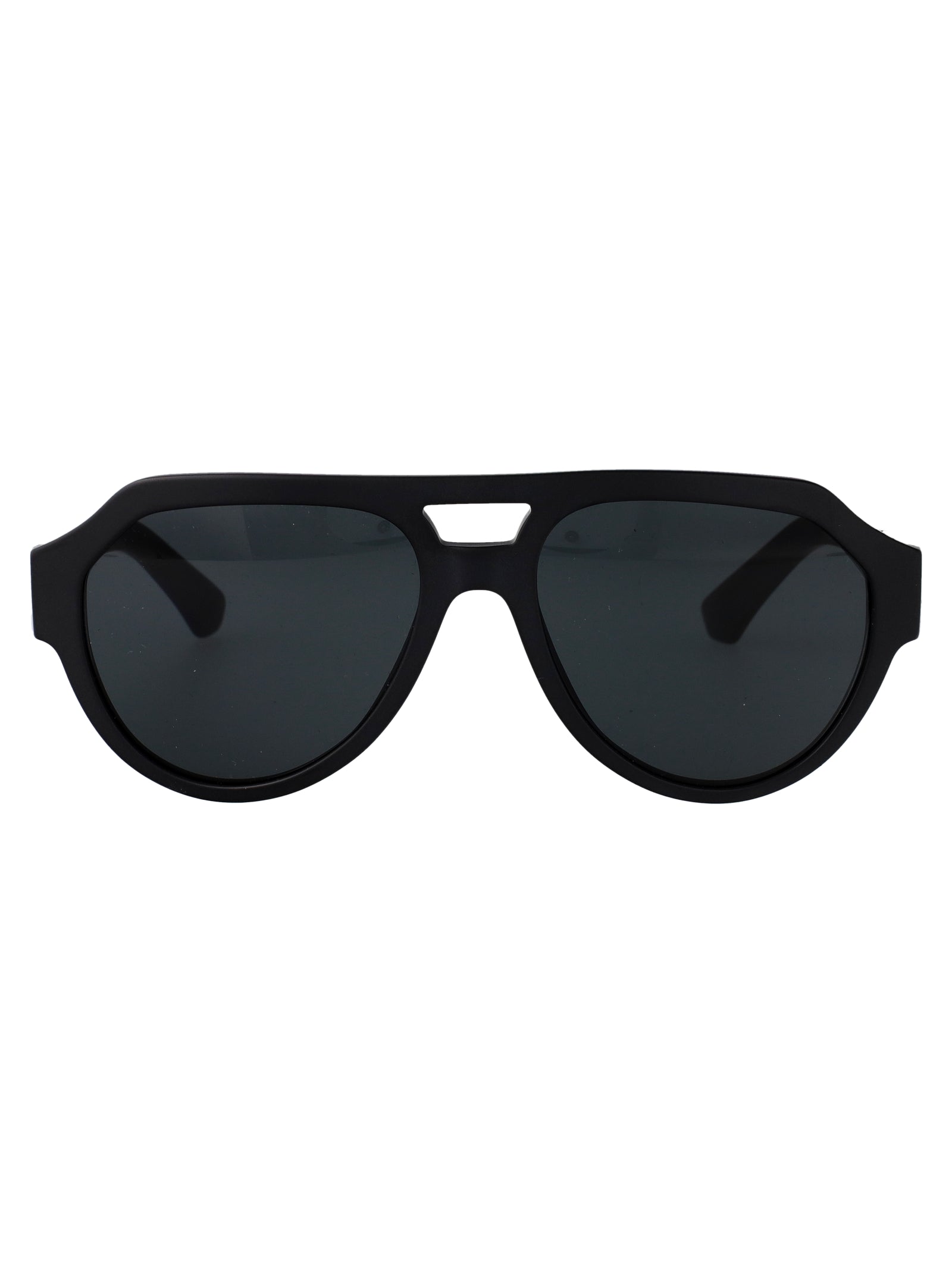 MATTE BLACK ACETATE SUNGLASSES Dolce & Gabbana MATTE BLACK 56