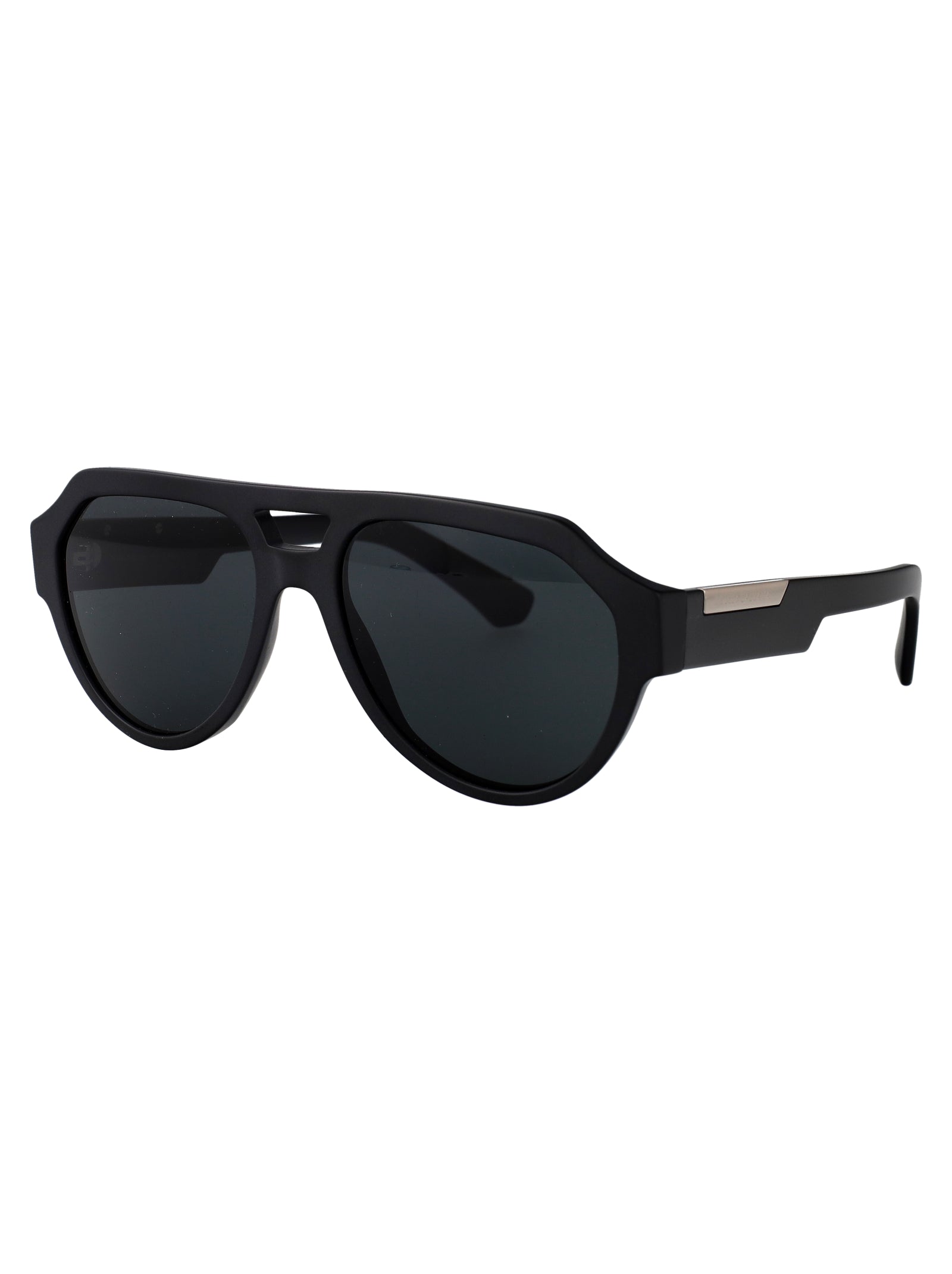 MATTE BLACK ACETATE SUNGLASSES Dolce & Gabbana