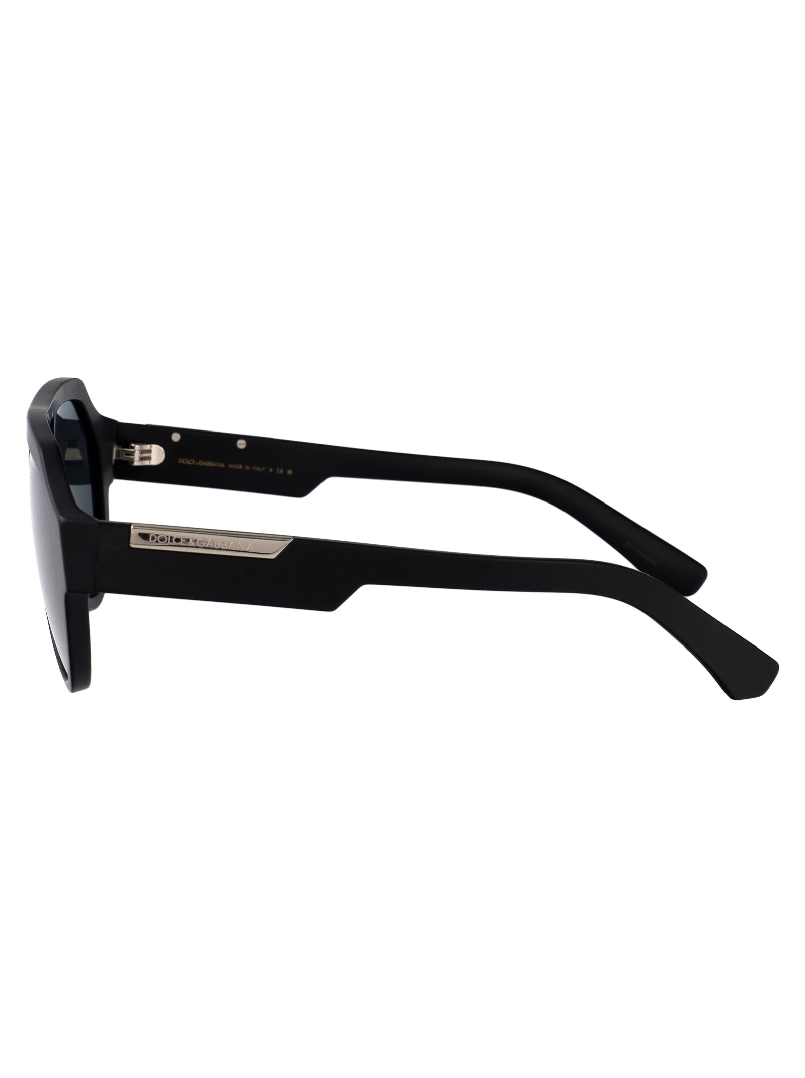 MATTE BLACK ACETATE SUNGLASSES Dolce & Gabbana