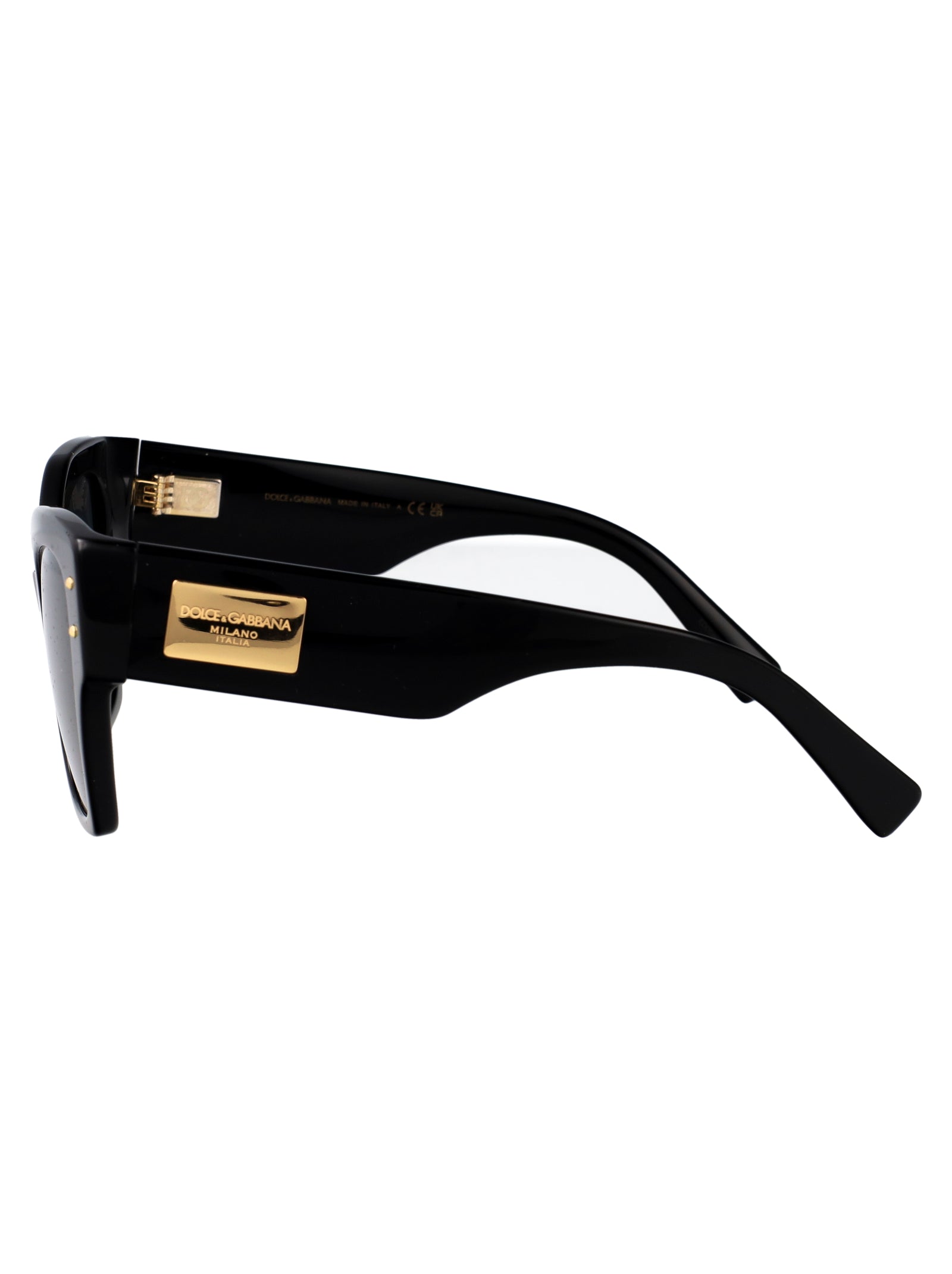 BLACK ACETATE SUNGLASSES Dolce & Gabbana
