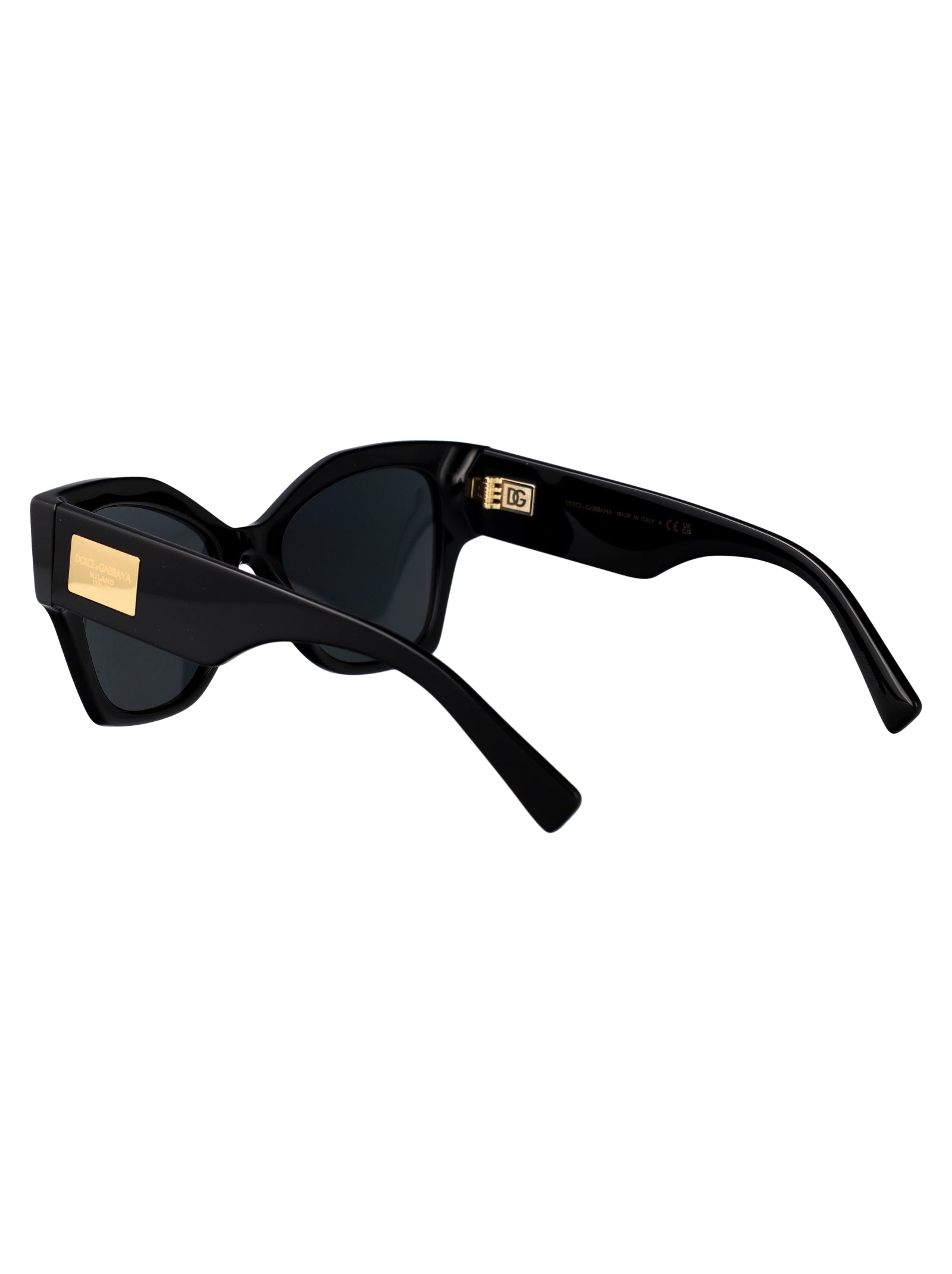 BLACK ACETATE SUNGLASSES Dolce & Gabbana