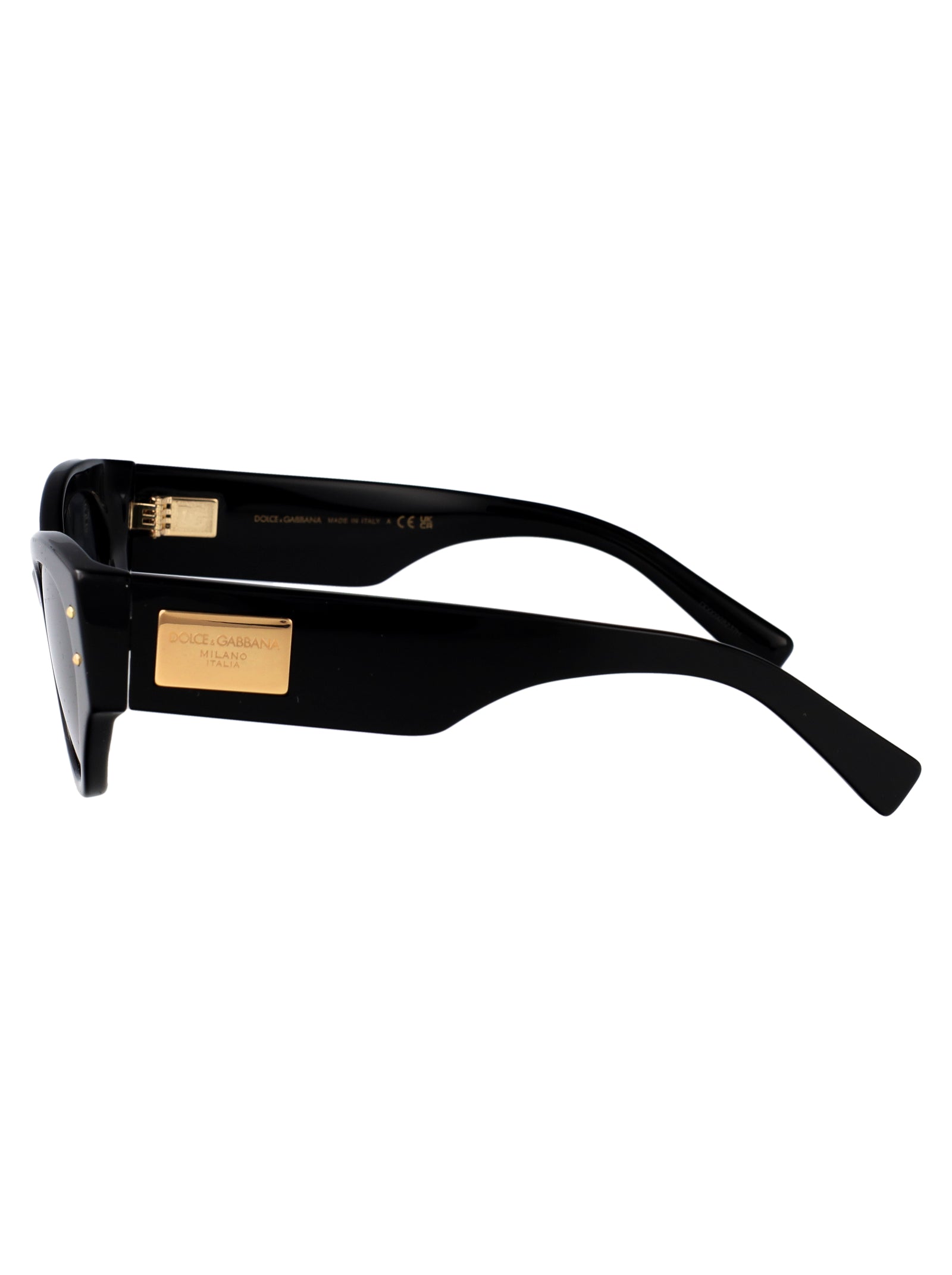 BLACK ACETATE SUNGLASSES Dolce & Gabbana