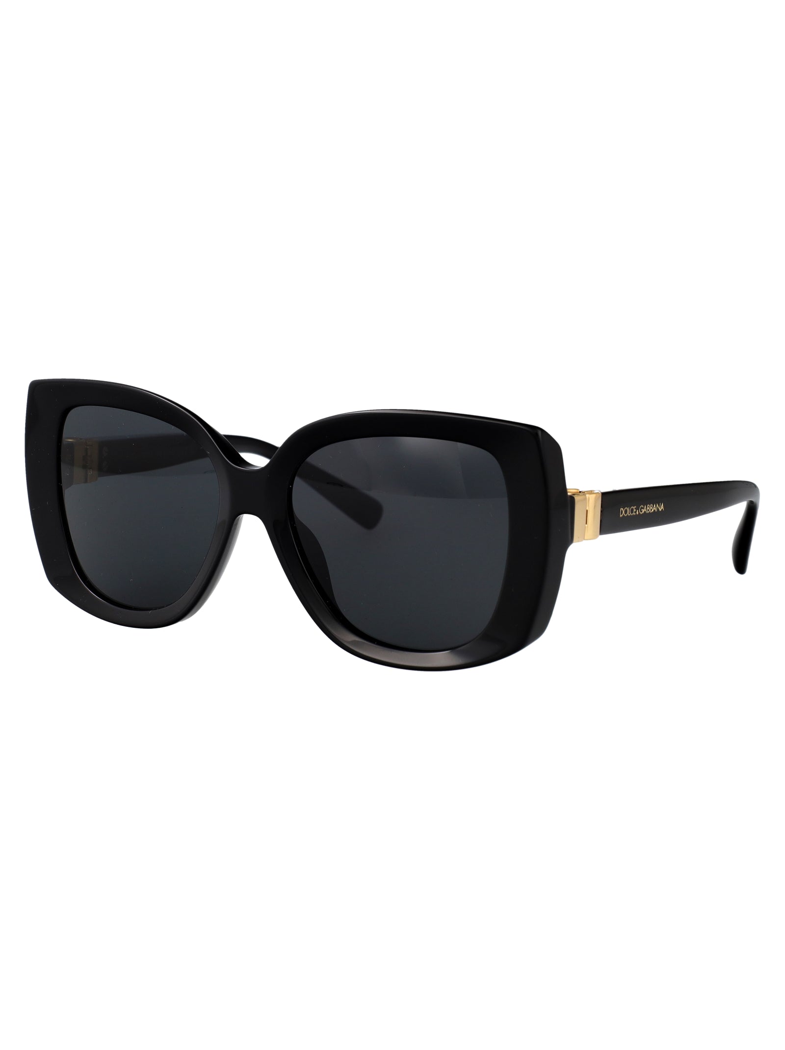 BLACK ACETATE SUNGLASSES Dolce & Gabbana
