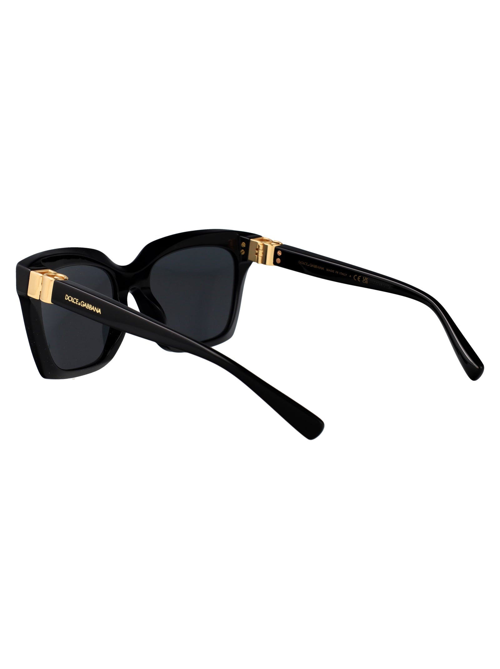 BLACK ACETATE SUNGLASSES Dolce & Gabbana