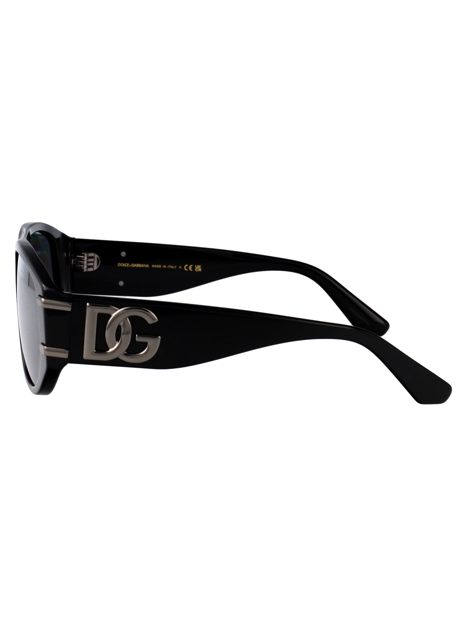 BLACK ACETATE SUNGLASSES Dolce & Gabbana