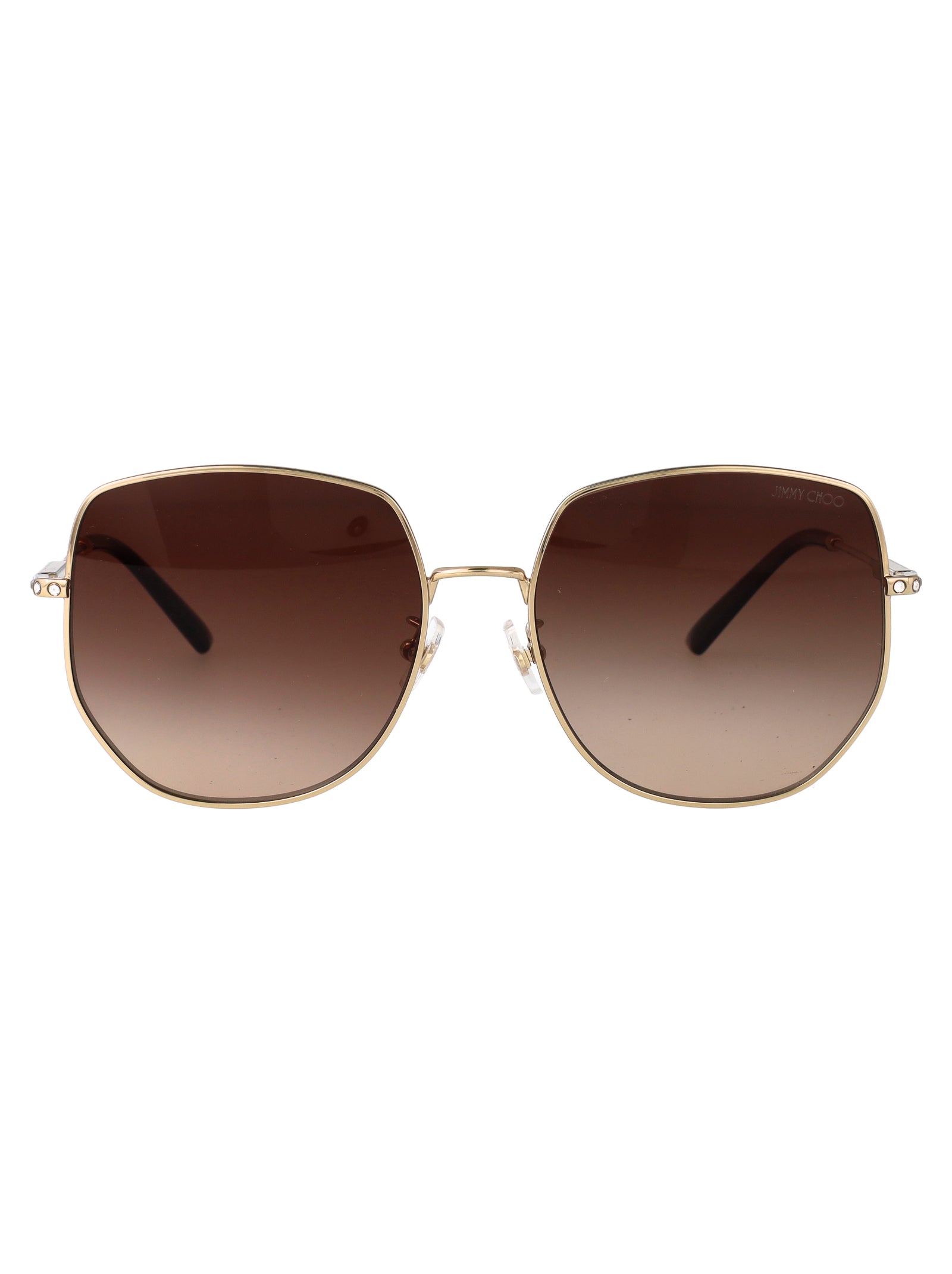 PALE GOLD STEEL SUNGLASSES Jimmy Choo PALE GOLD 58
