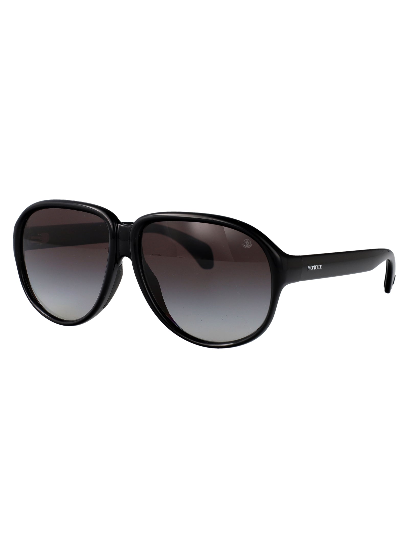 SHINY BLACK INJECTATE SUNGLASSES Moncler