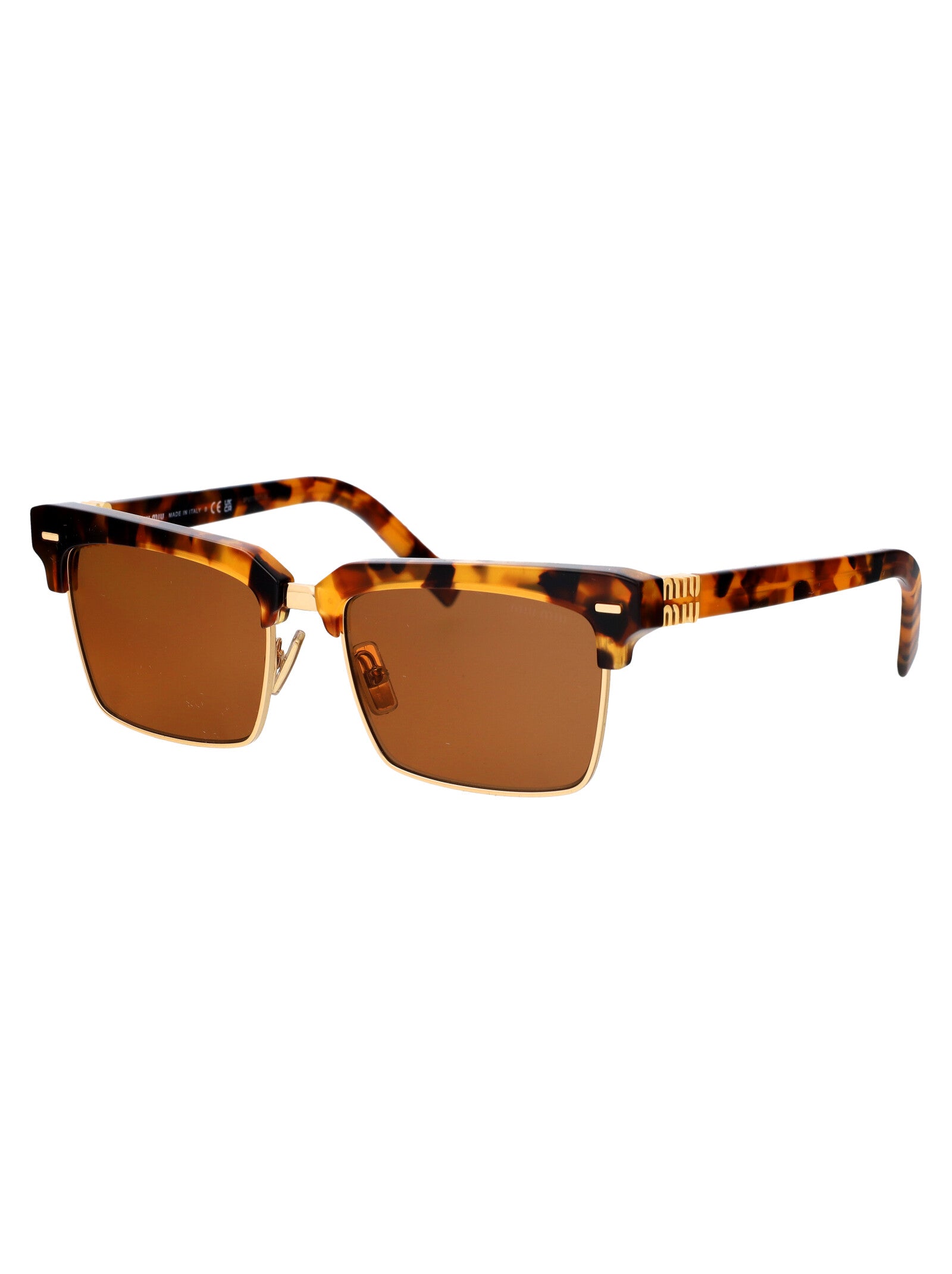 HAVANA CHIARO ACETATE SUNGLASSES Miu Miu