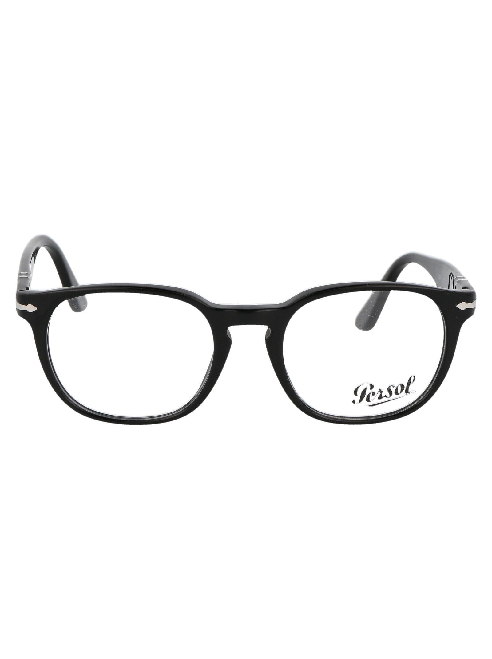 BLACK ACETATE GLASSES Persol BLACK 52