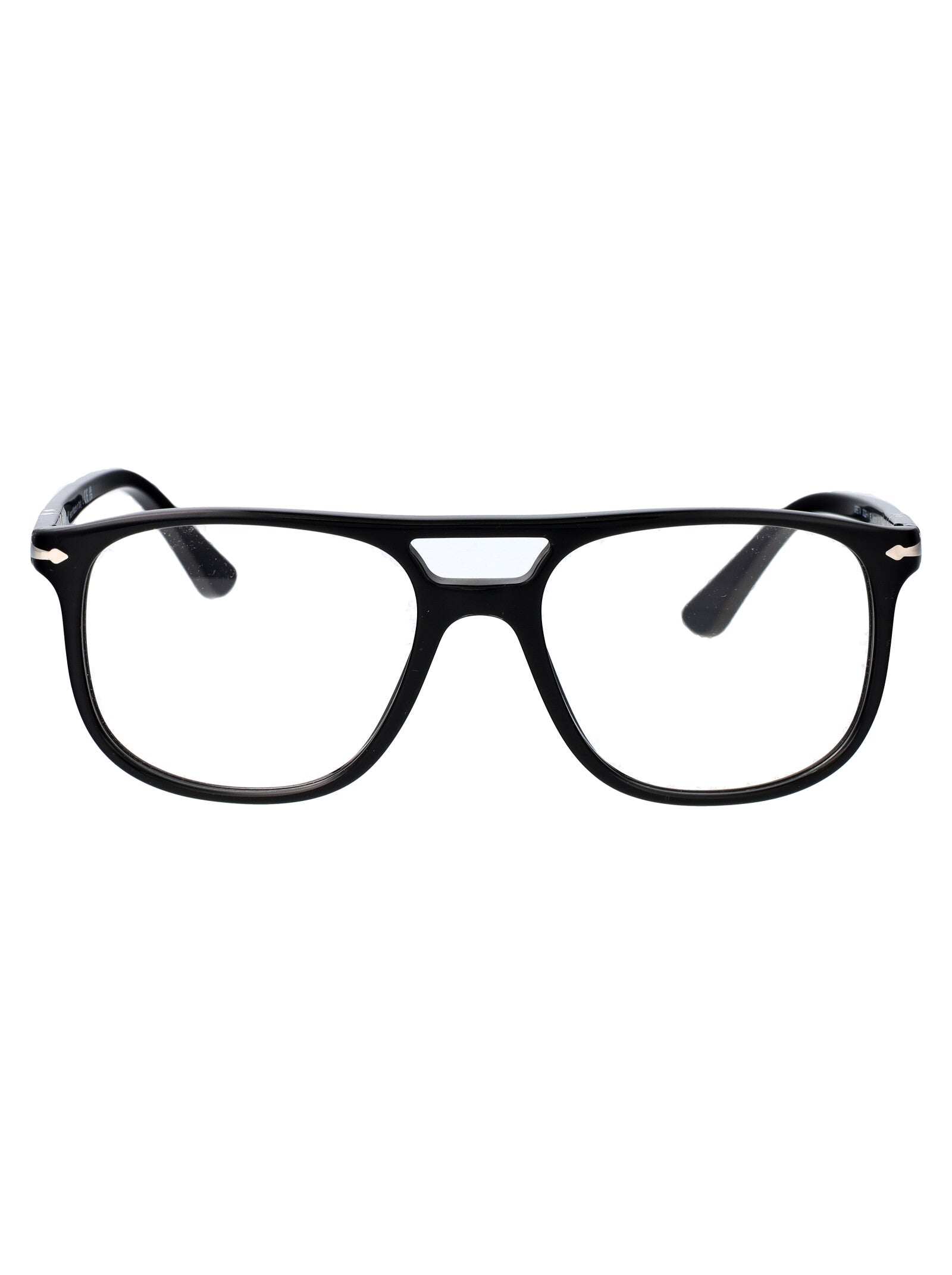 BLACK ACETATE GLASSES Persol BLACK 52