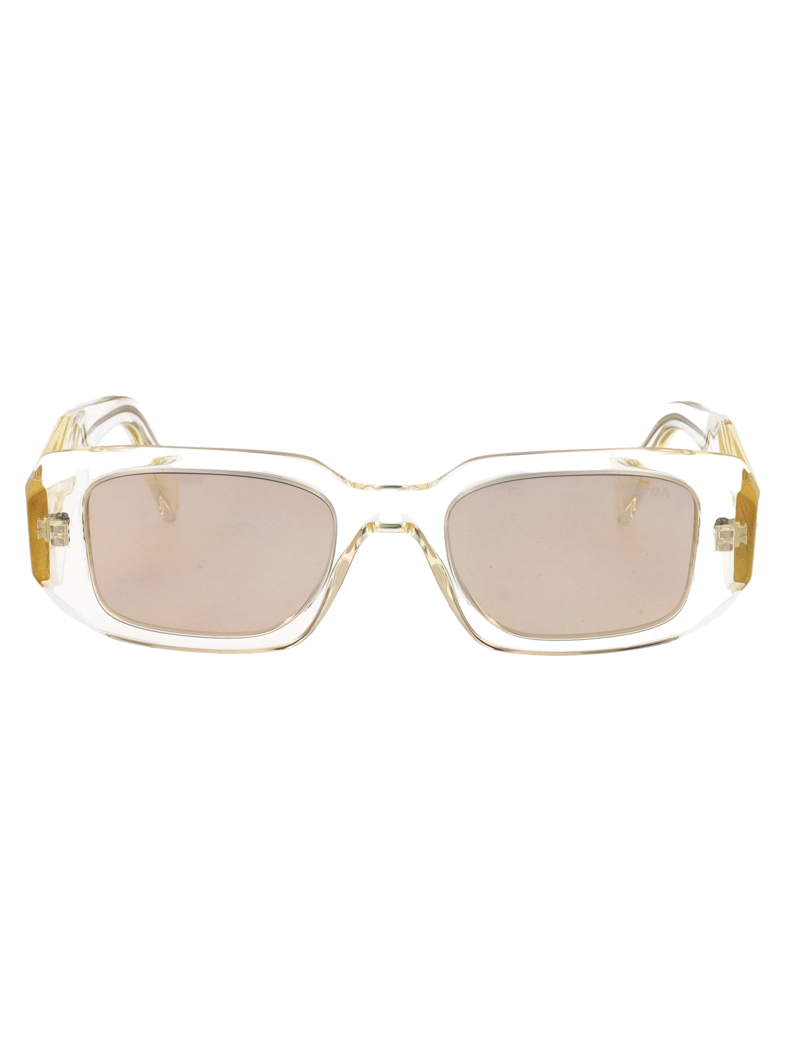 CHAMPAGNE TRASPARENTE ACETATE SUNGLASSES Prada CHAMPAGNE TRASPARENTE 49