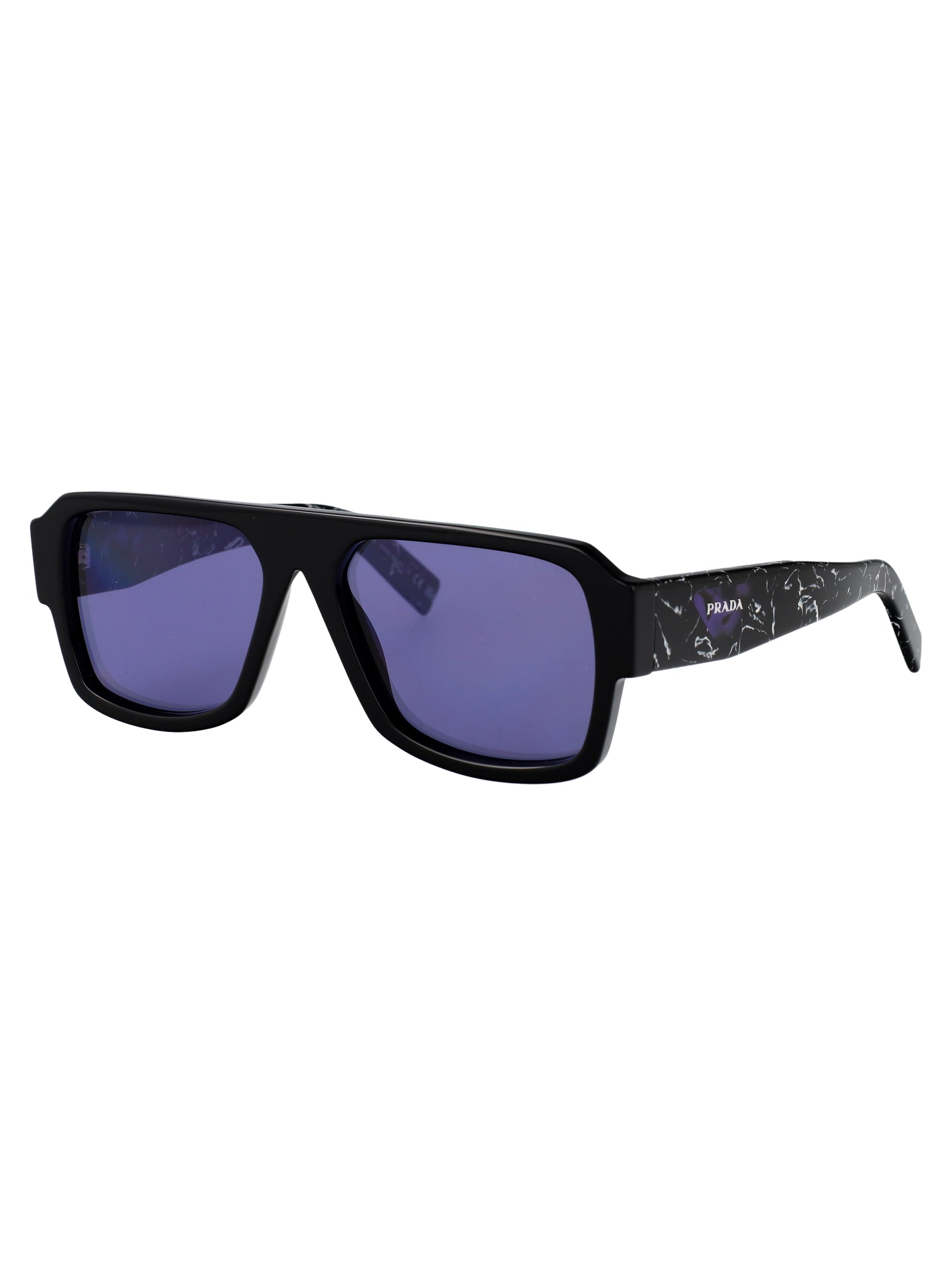 BLACK ACETATE SUNGLASSES Prada