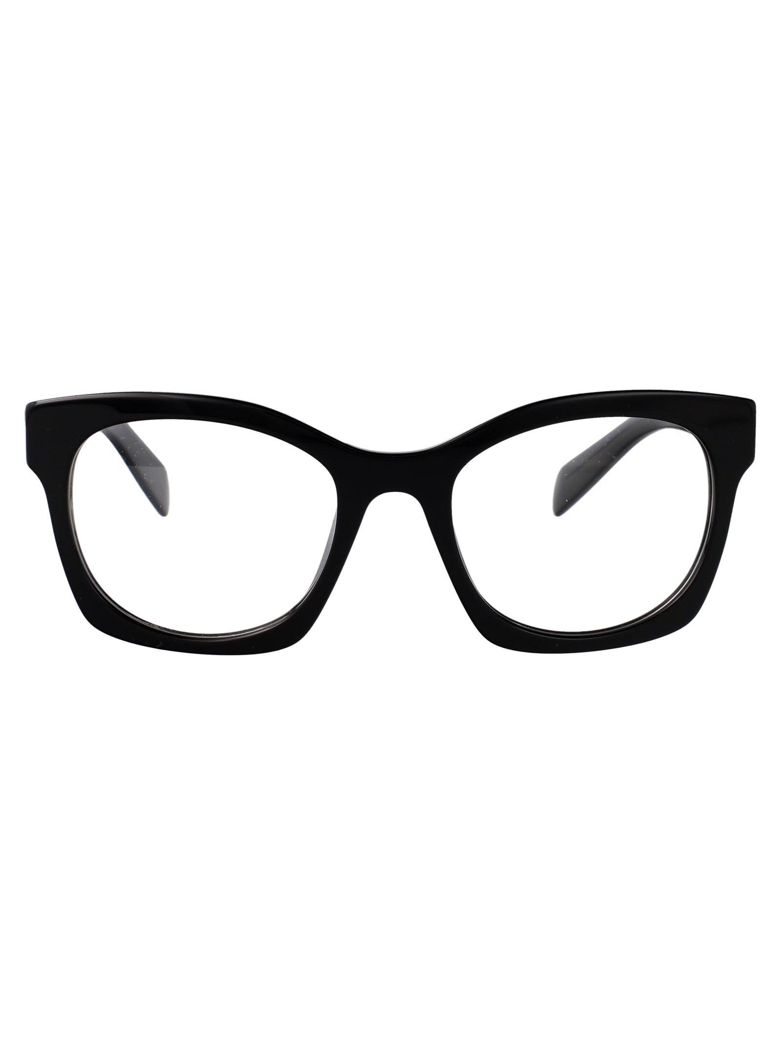 BLACK ACETATE GLASSES Prada BLACK 52