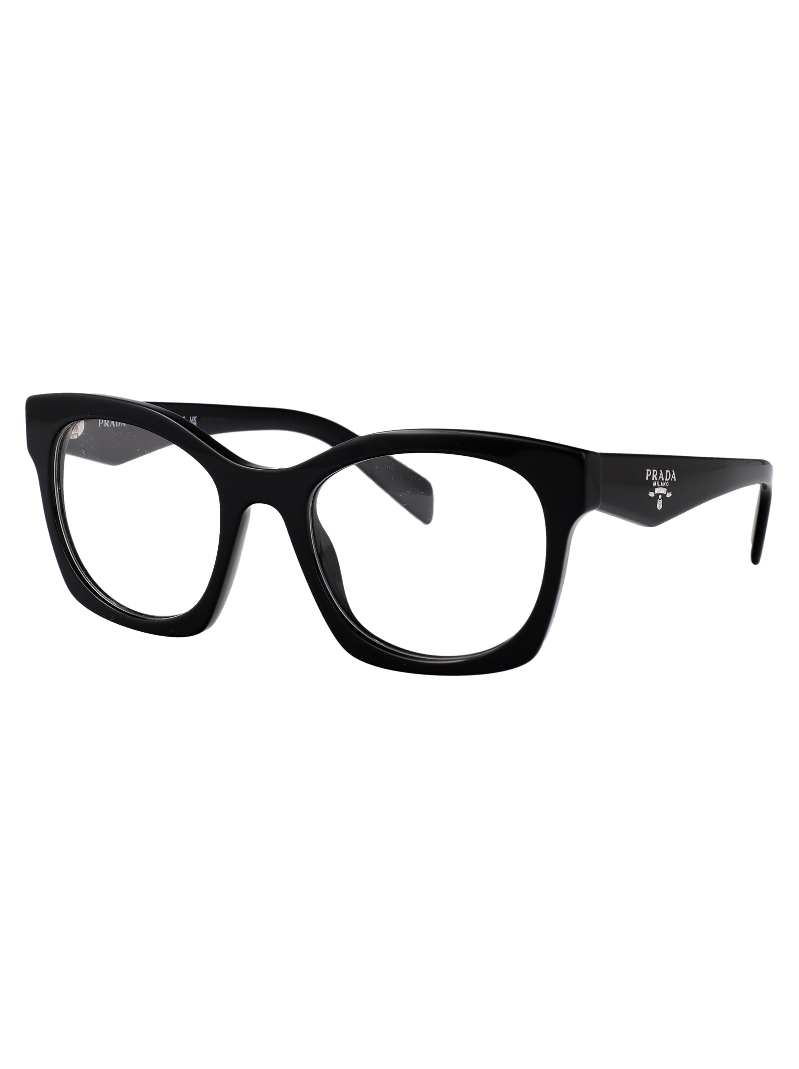 BLACK ACETATE GLASSES Prada