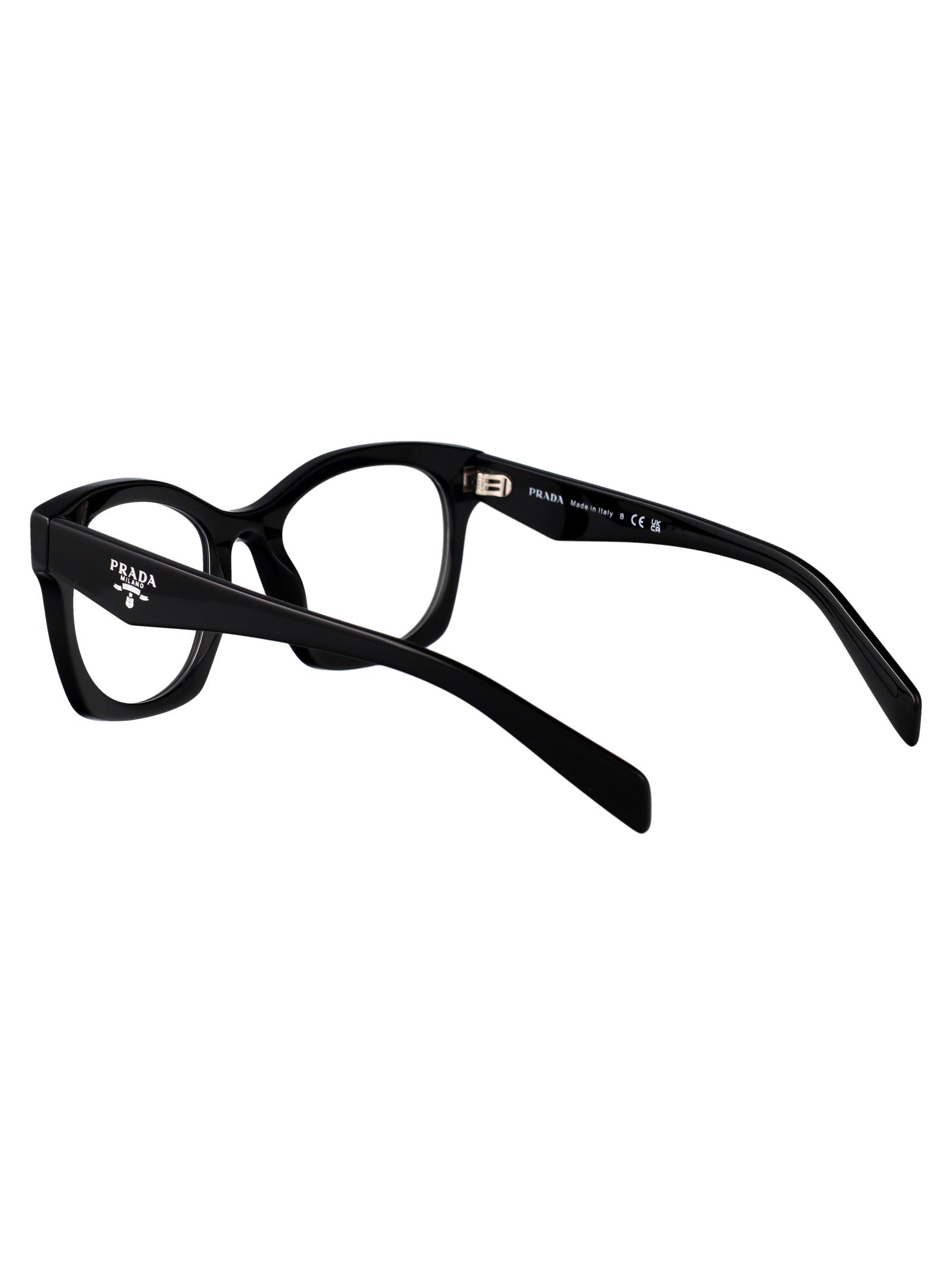 BLACK ACETATE GLASSES Prada