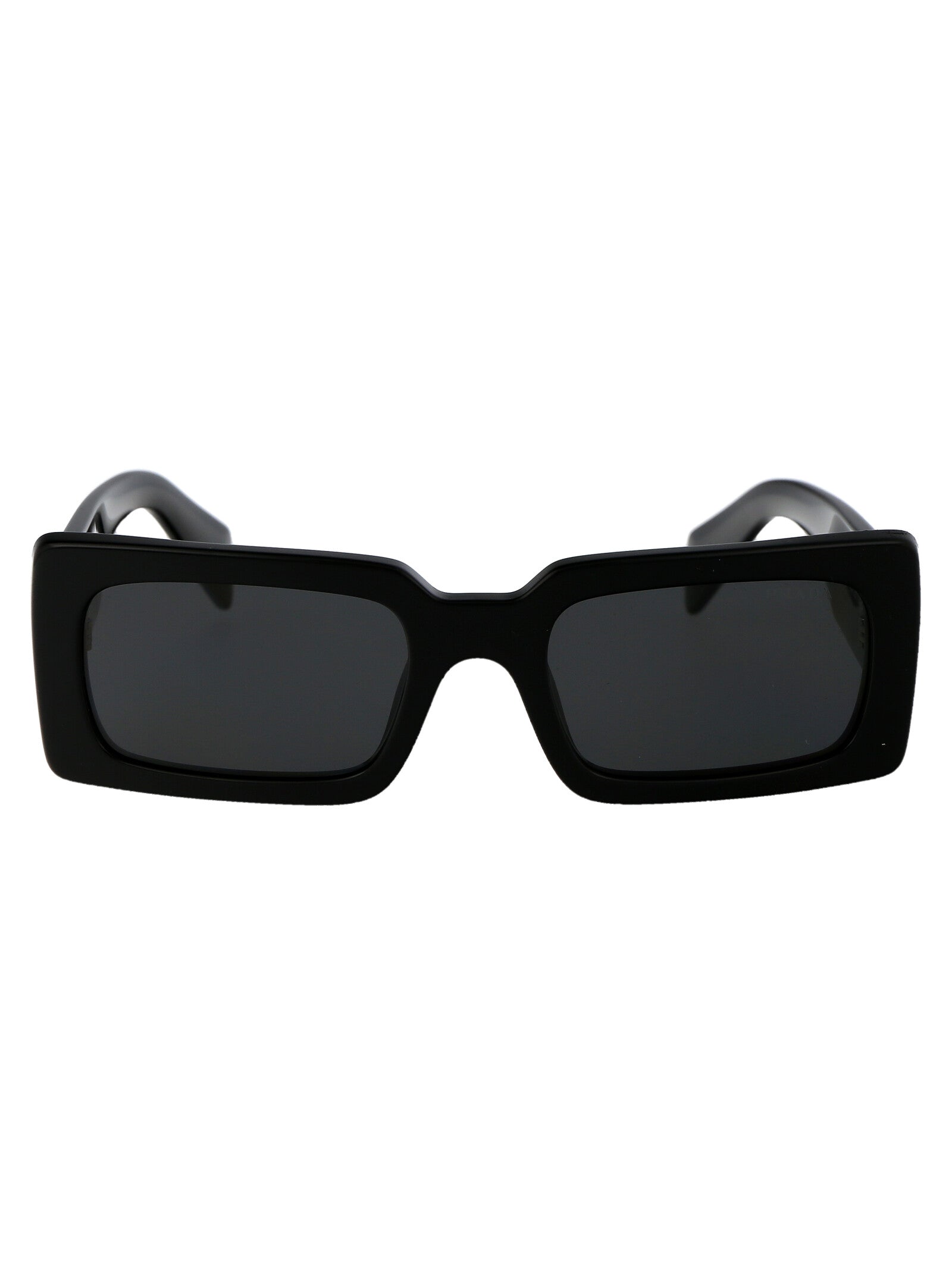 BLACK ACETATE SUNGLASSES Prada BLACK 52