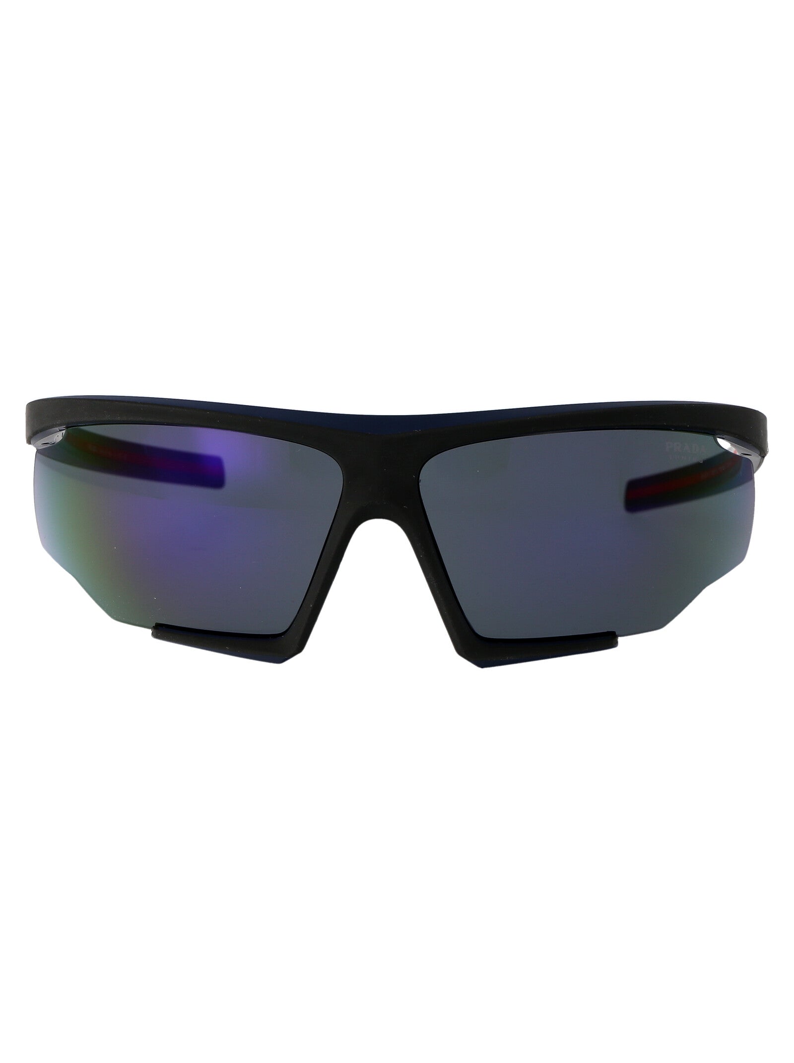 BLACK/RED RUBBER INJECTED SUNGLASSES Prada Linea Rossa BLACK/RED RUBBER 76