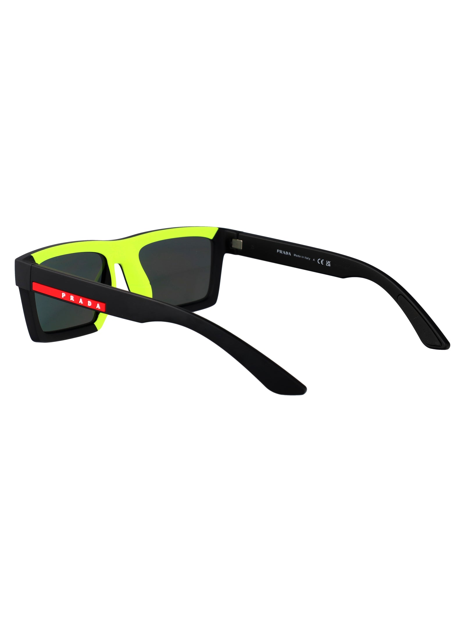 MATTE BLACK INJECTATE SUNGLASSES Prada Linea Rossa