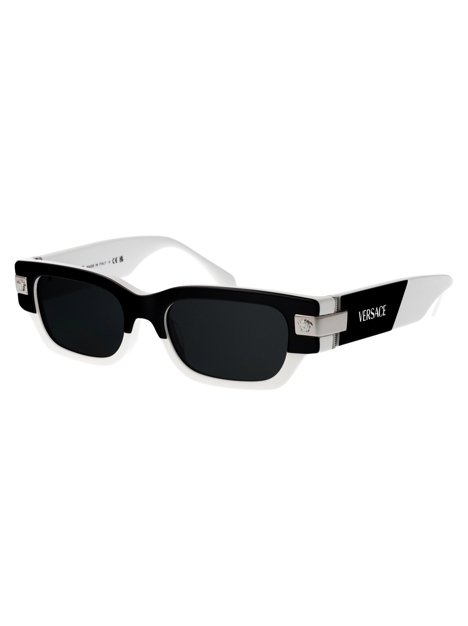 TOP BLACK/WHITE ACETATE SUNGLASSES Versace