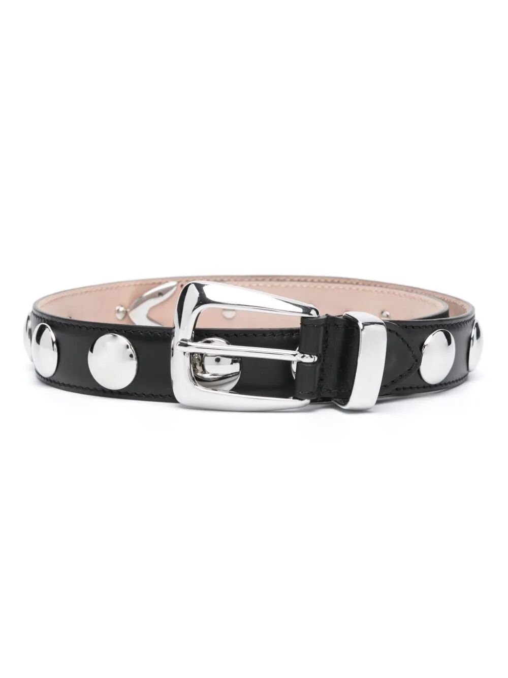 THE BENNY BELT WITH STUDS Khaite BLACK 90