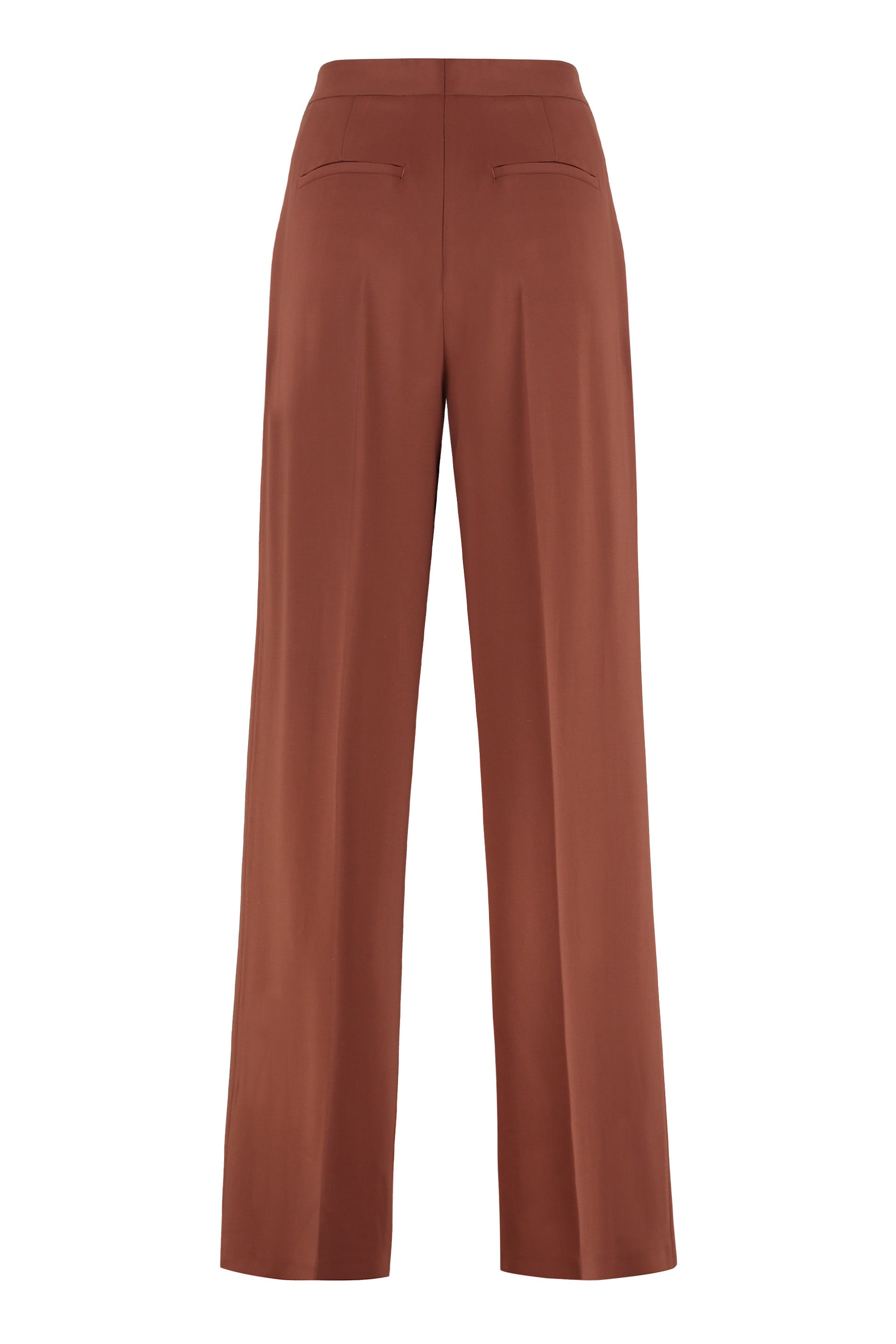 PERGAMINO HIGH-WAIST WIDE-LEG TROUSERS Pinko