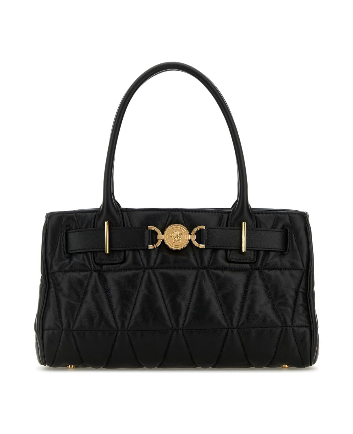 BLACK LEATHER MEDUSA 95 SHOPPING BAG Versace BLACK TU