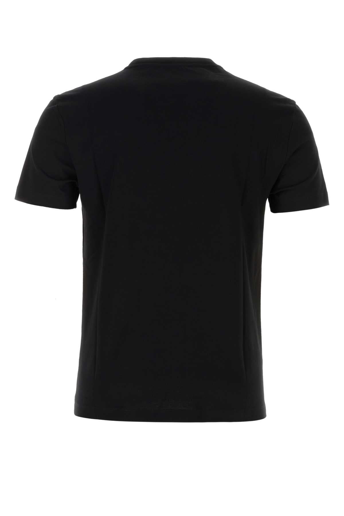BLACK COTTON T-SHIRT Versace