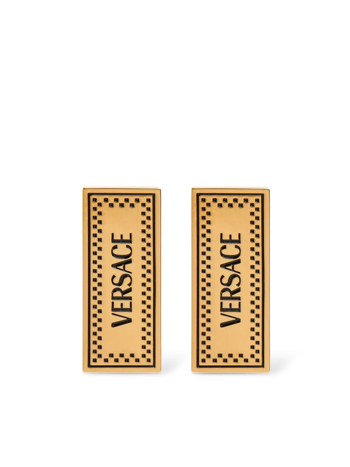 90S LOGO EARRINGS Versace GOLD ONE SIZE