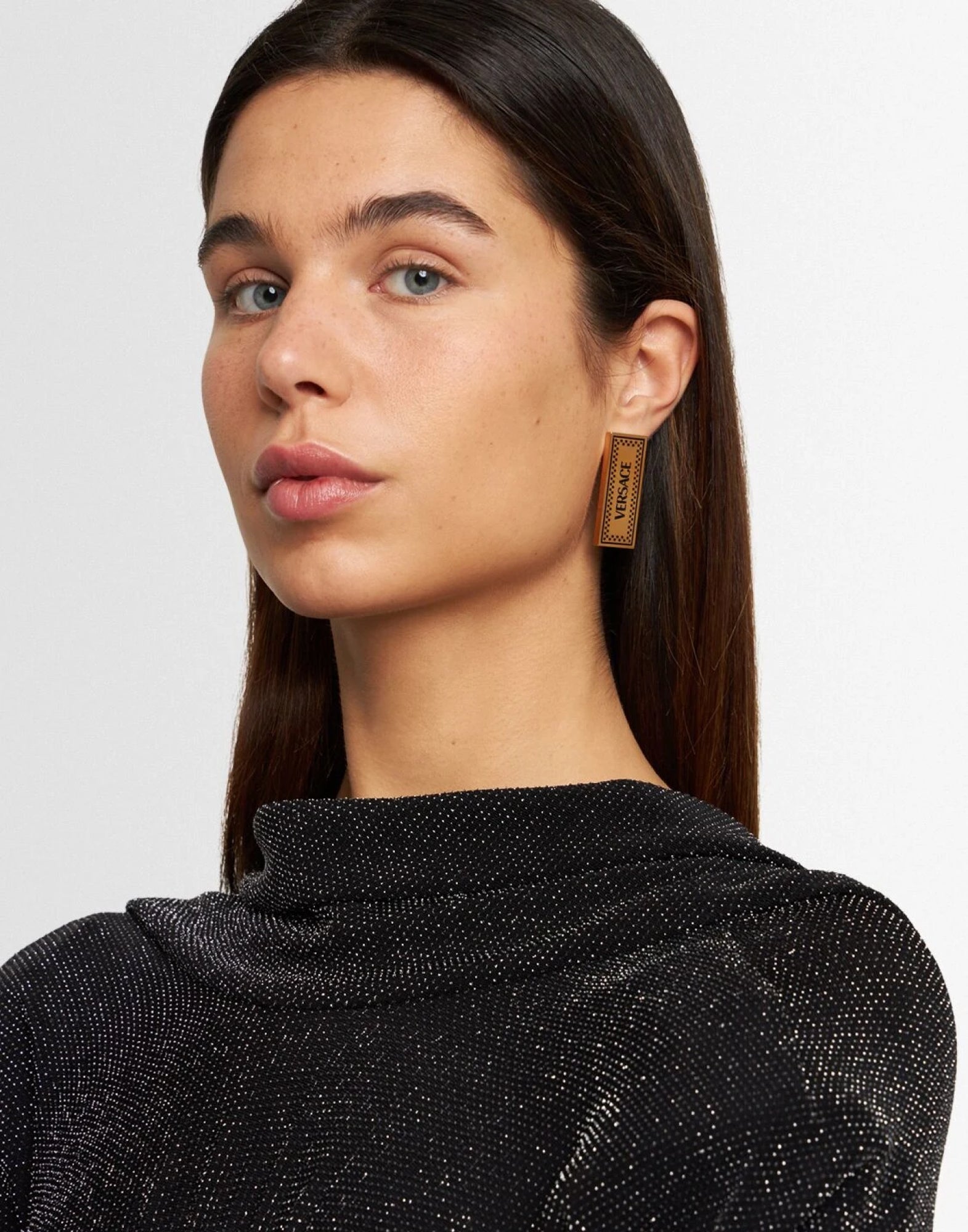 90S LOGO EARRINGS Versace
