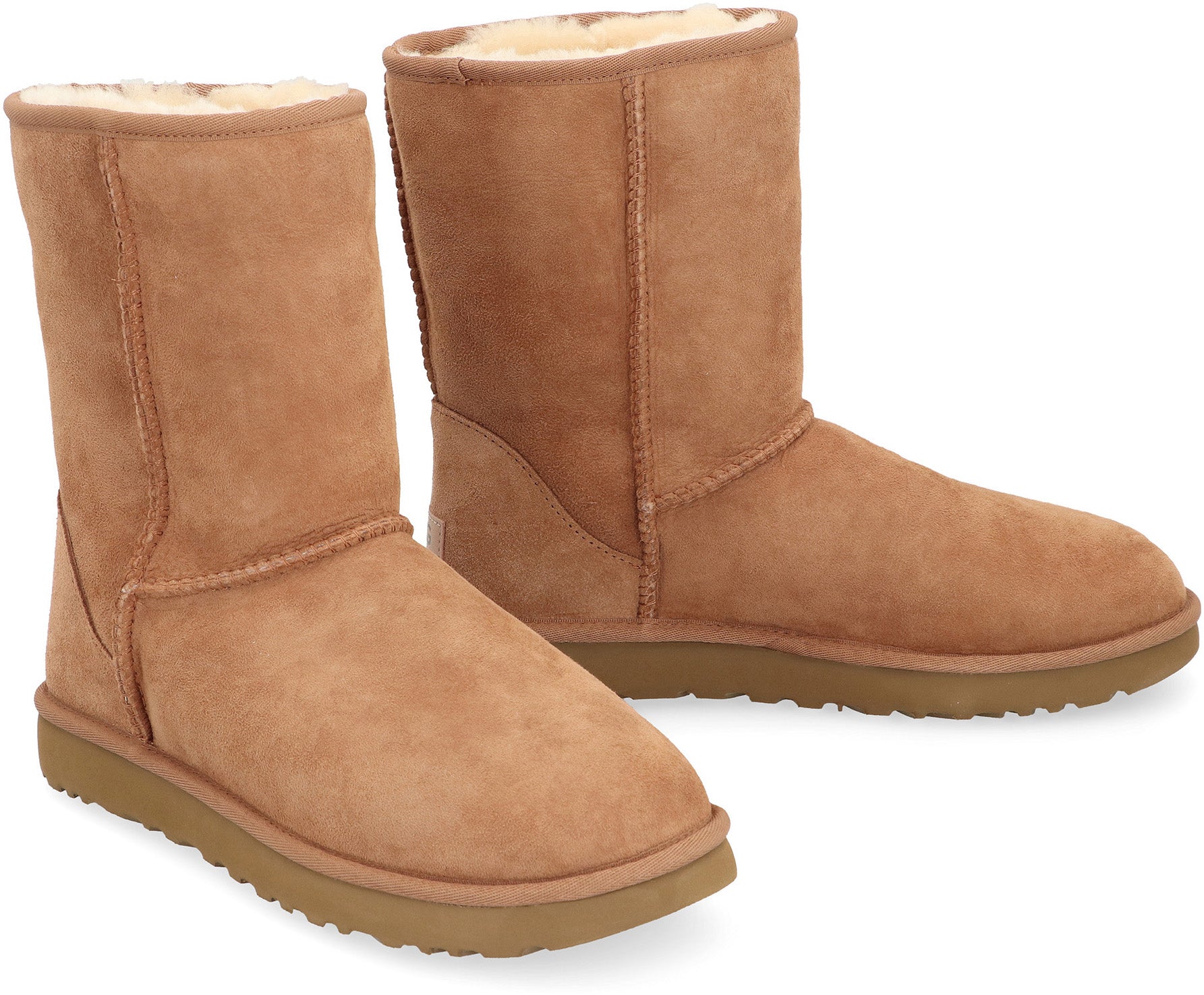 CAMEL SUEDE CLASSIC SHORT II ANKLE BOOTS Ugg