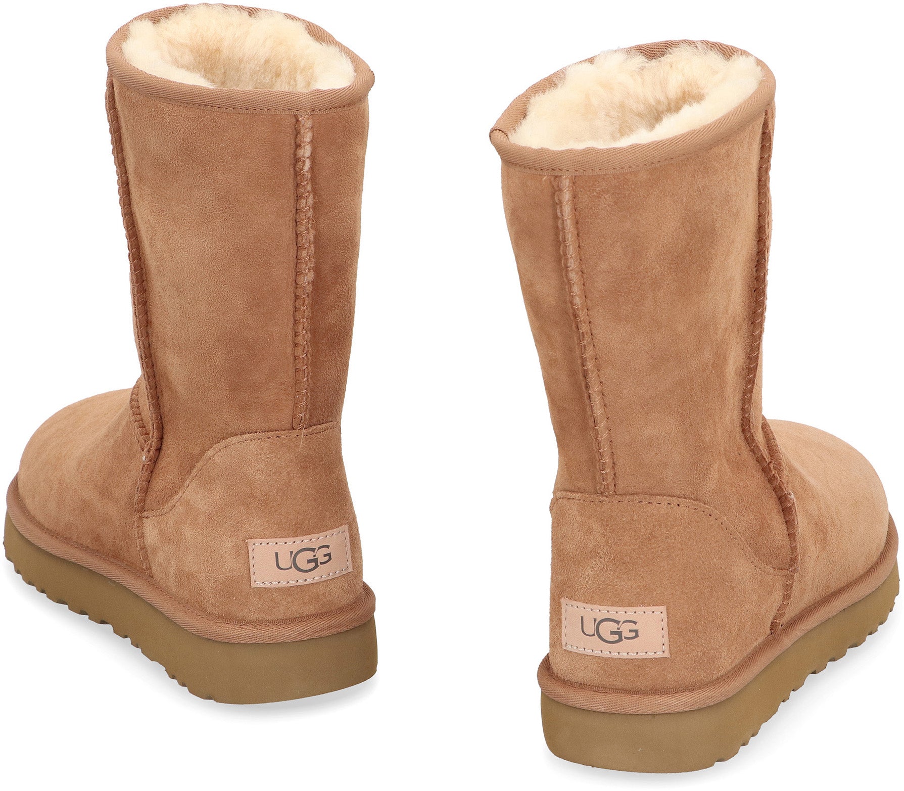 CAMEL SUEDE CLASSIC SHORT II ANKLE BOOTS Ugg