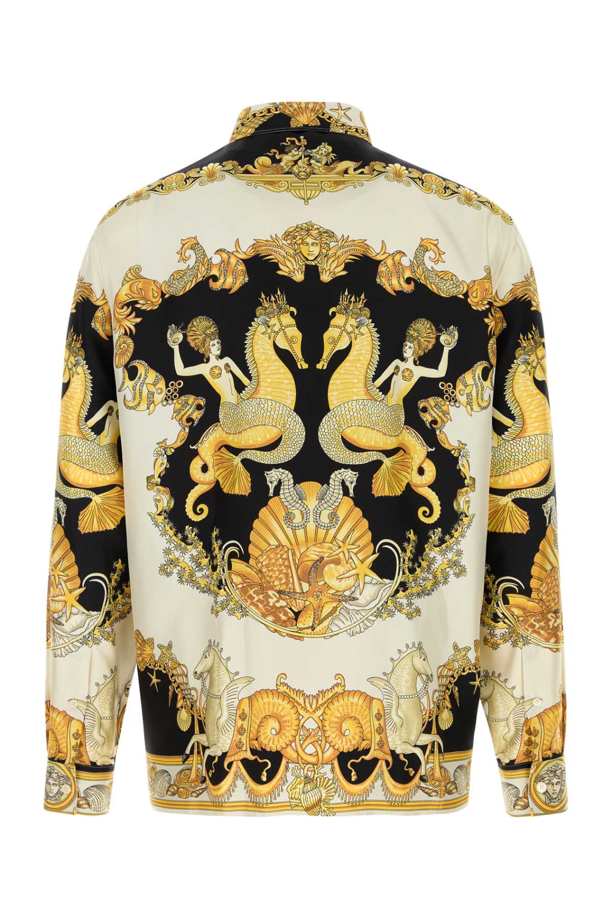 PRINTED SILK SHIRT Versace