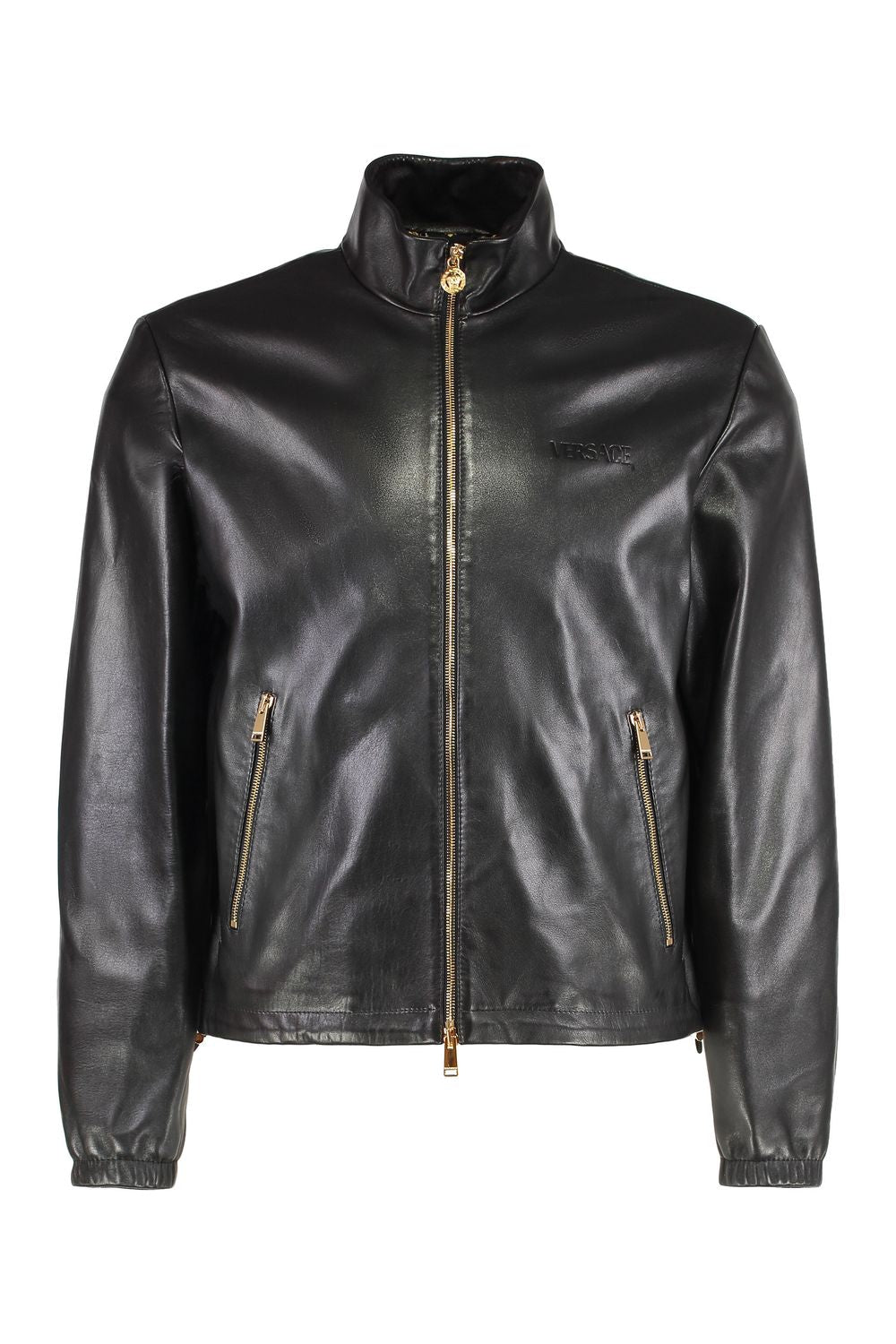 LEATHER JACKET Versace black 50