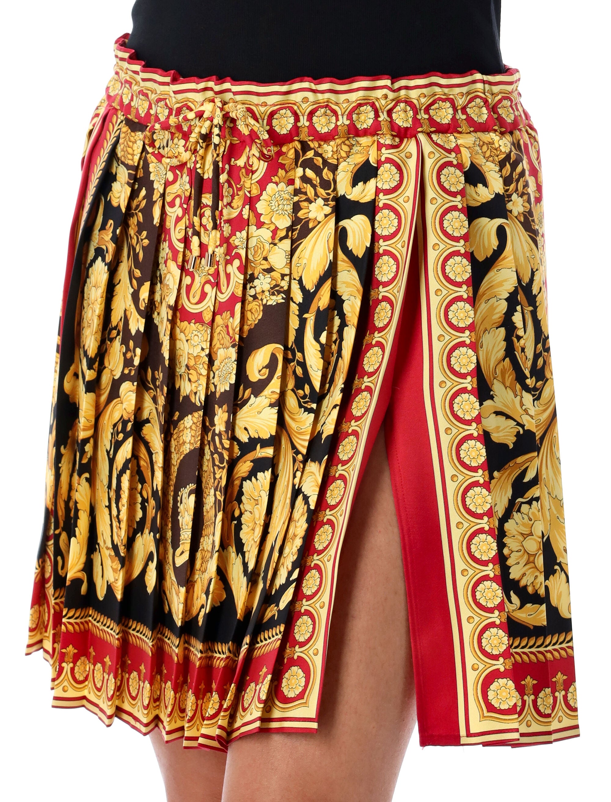 BAROCCO PLEATED MINI SKIRT Versace